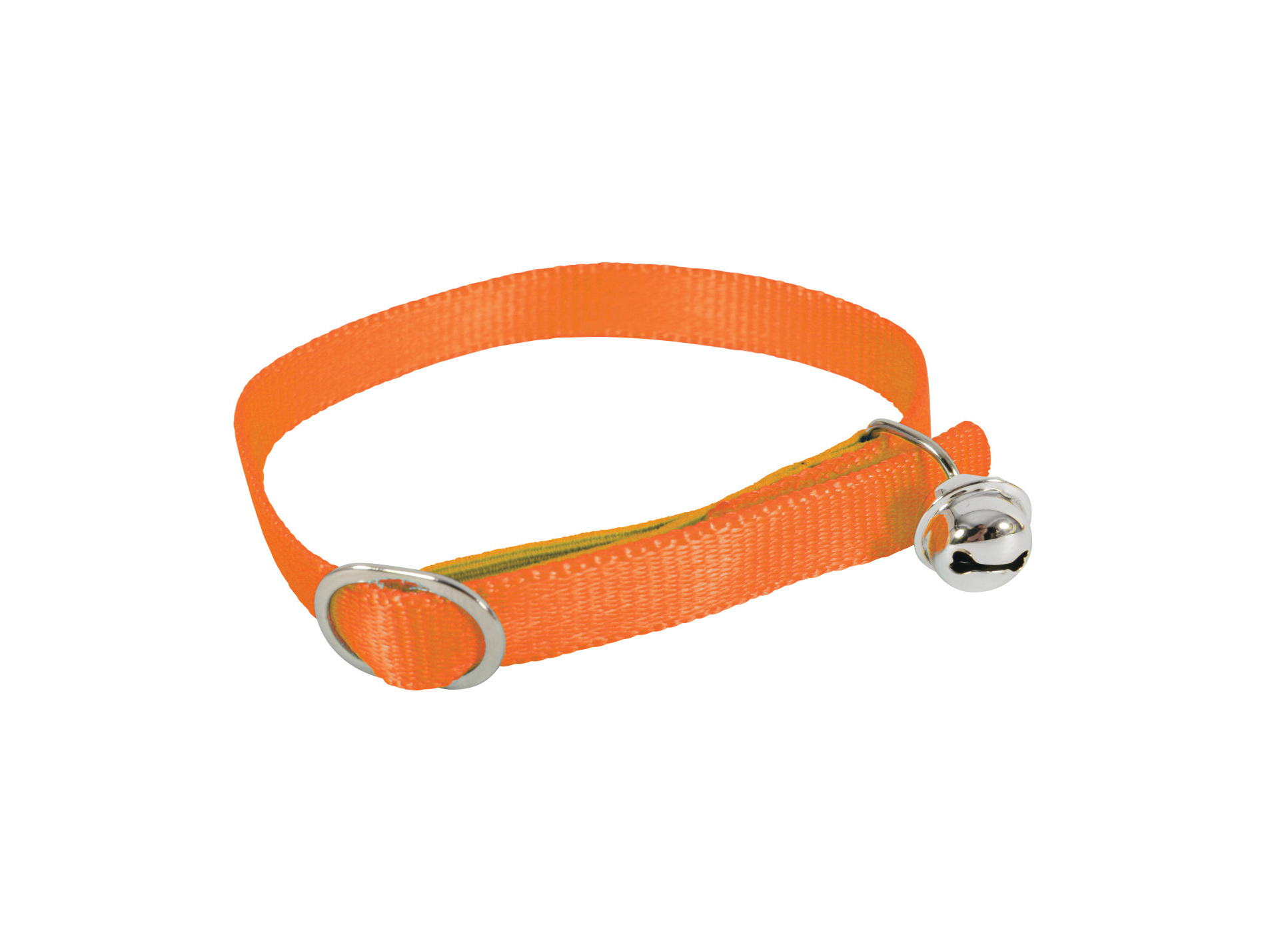 Collier chat nylon orange