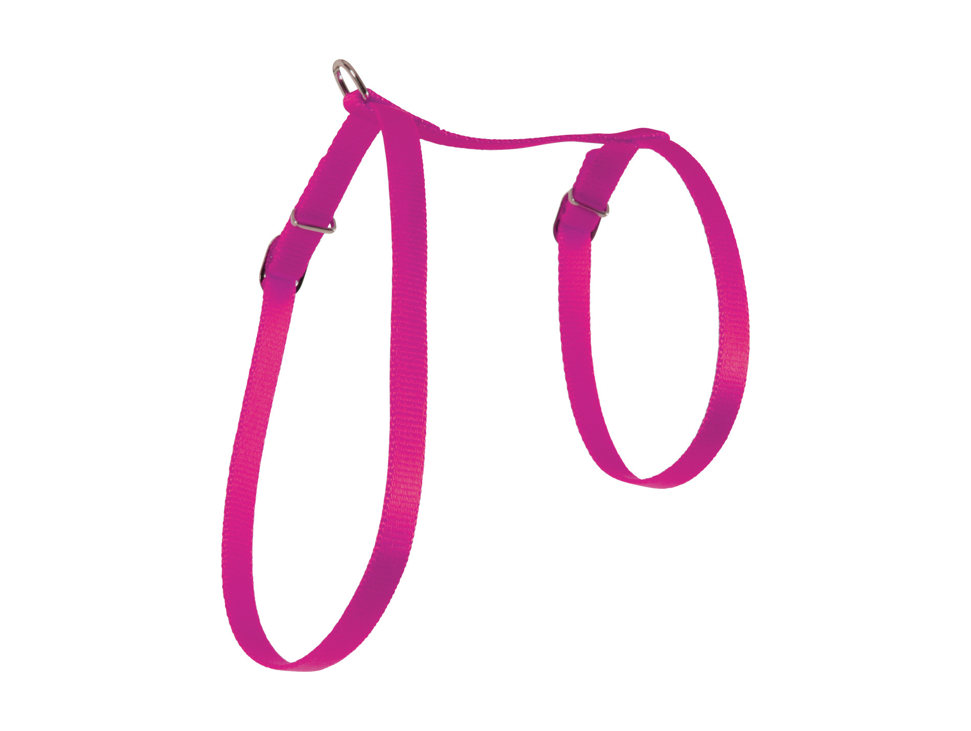 Harnais pour chat en nylon fuchsia