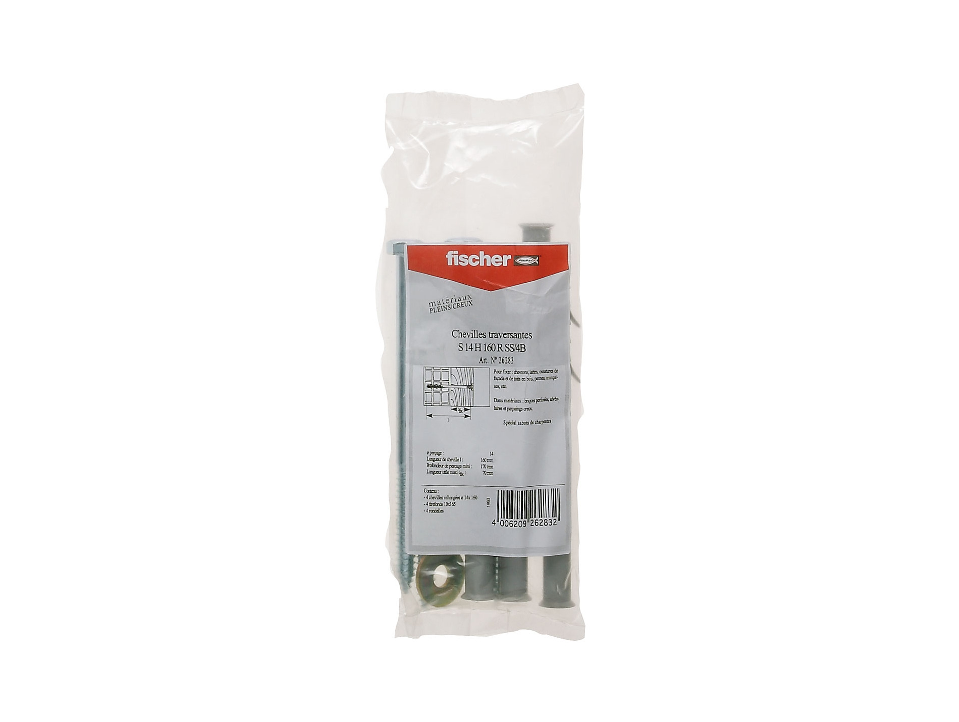 Chevilles pour ossatures et cadres S 14 H 160 RSS x4