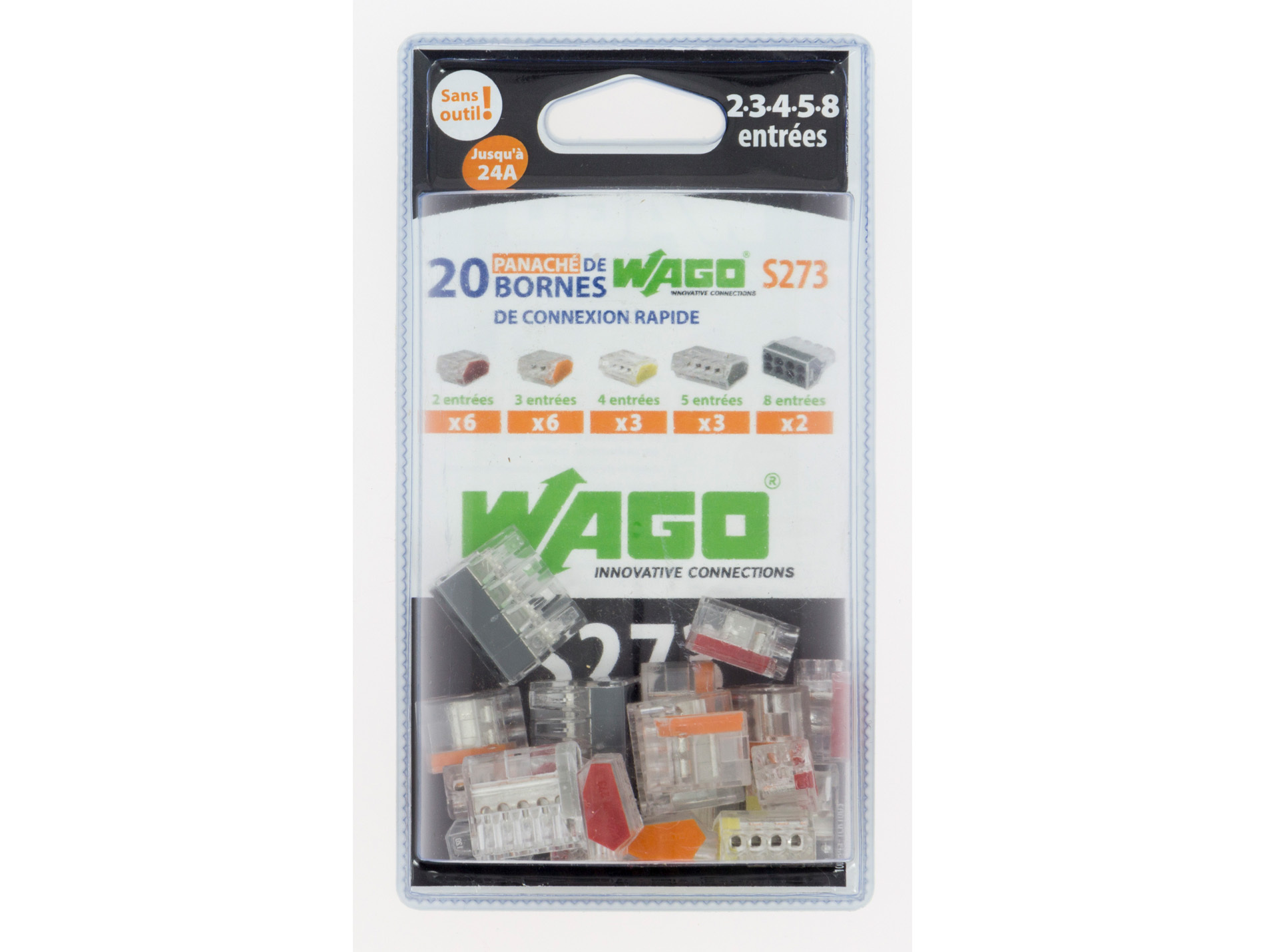 Bornes de connexion S2273 assortiment de 2 à 8 entrées X20