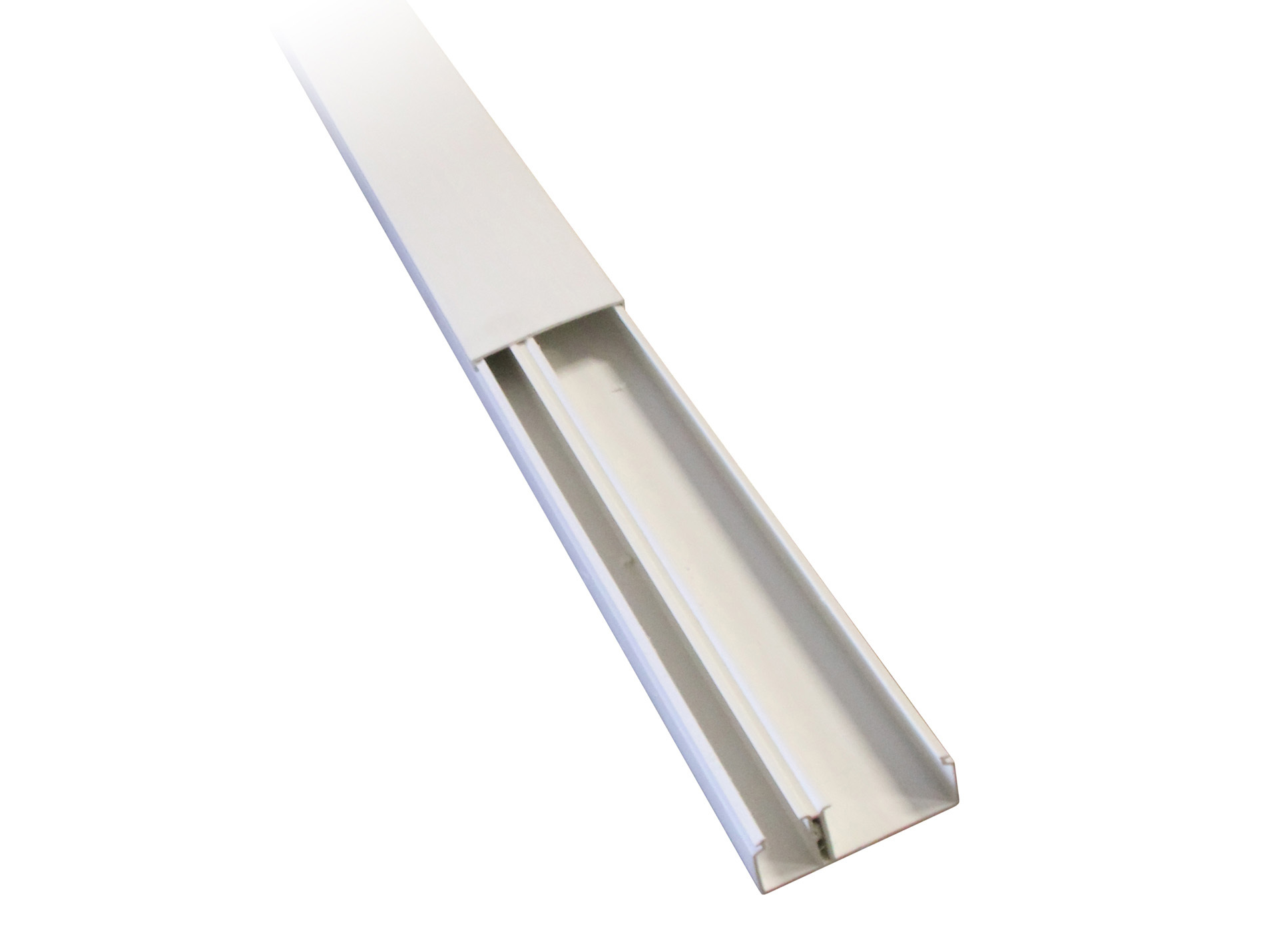 Moulure 50X20 compartimentée blanc 2m