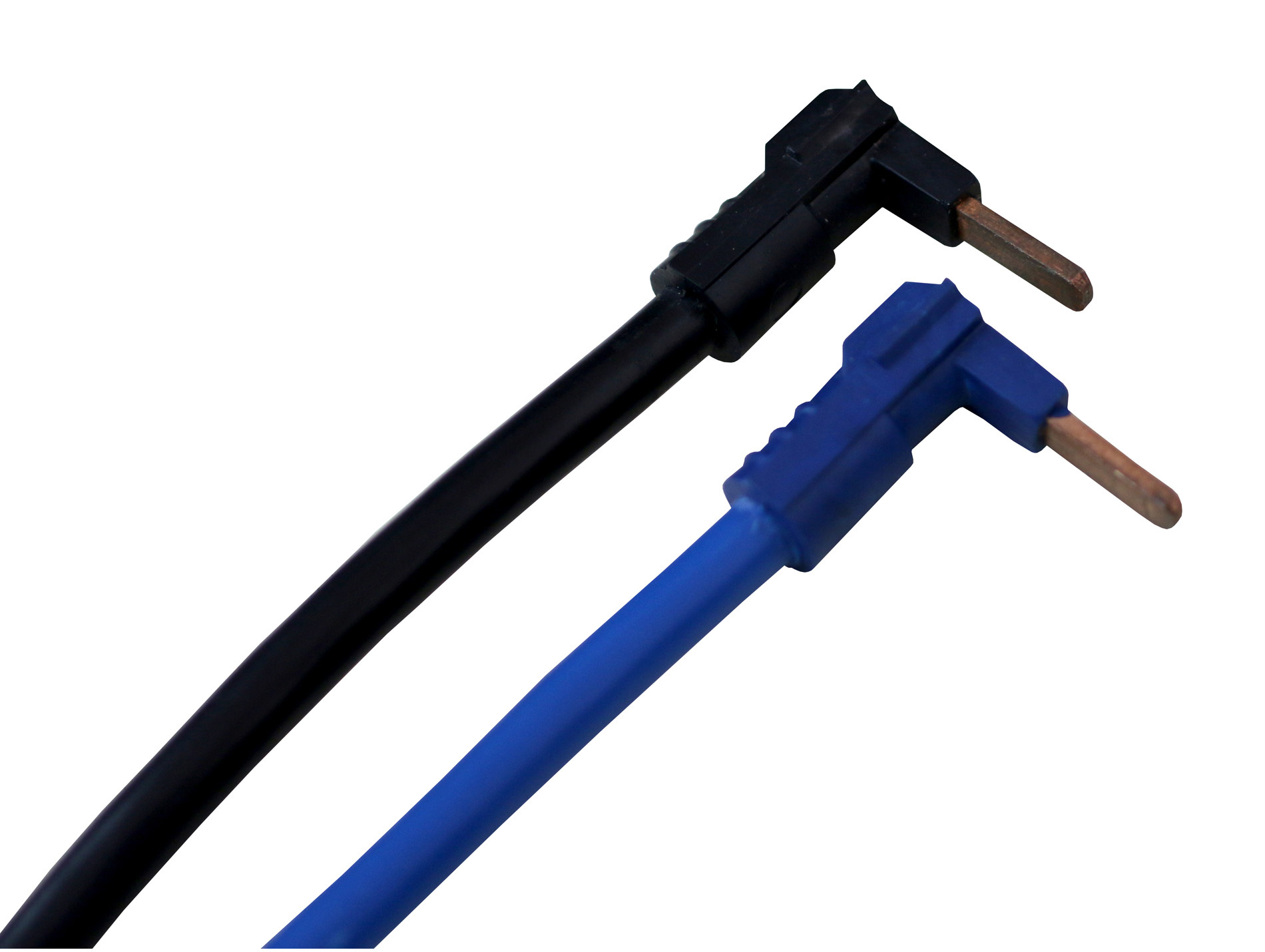 2 cordons de repiquages bleu + noir