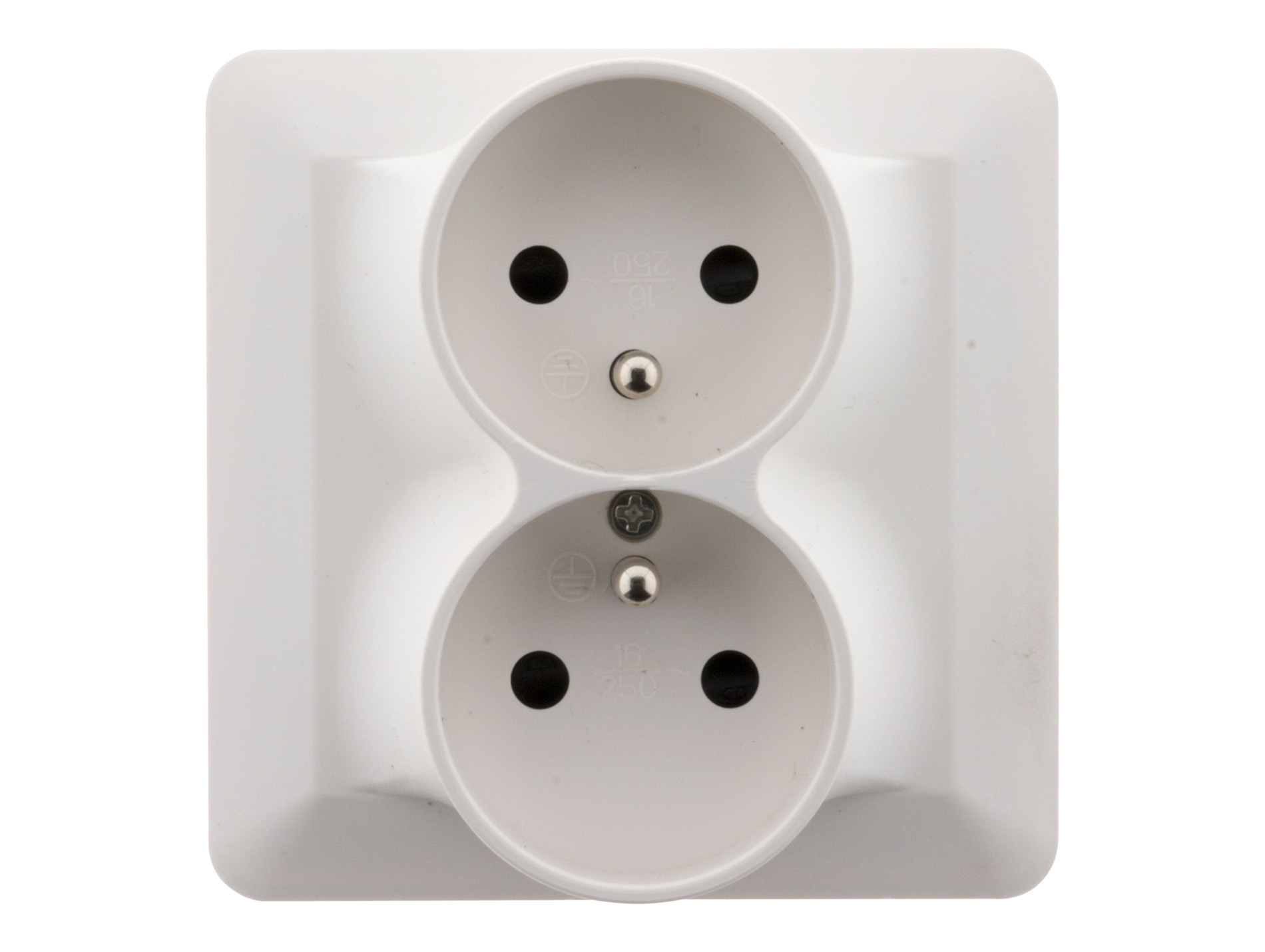 Double prise 2P+T 16A Artezo blanc