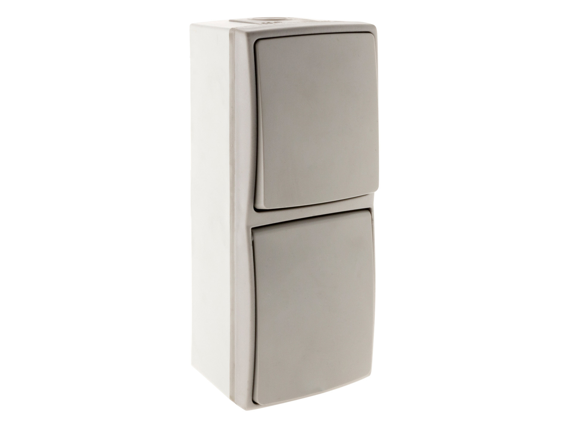 Interrupteur va et vient + prise 2P+T OROK Mixte Vertical