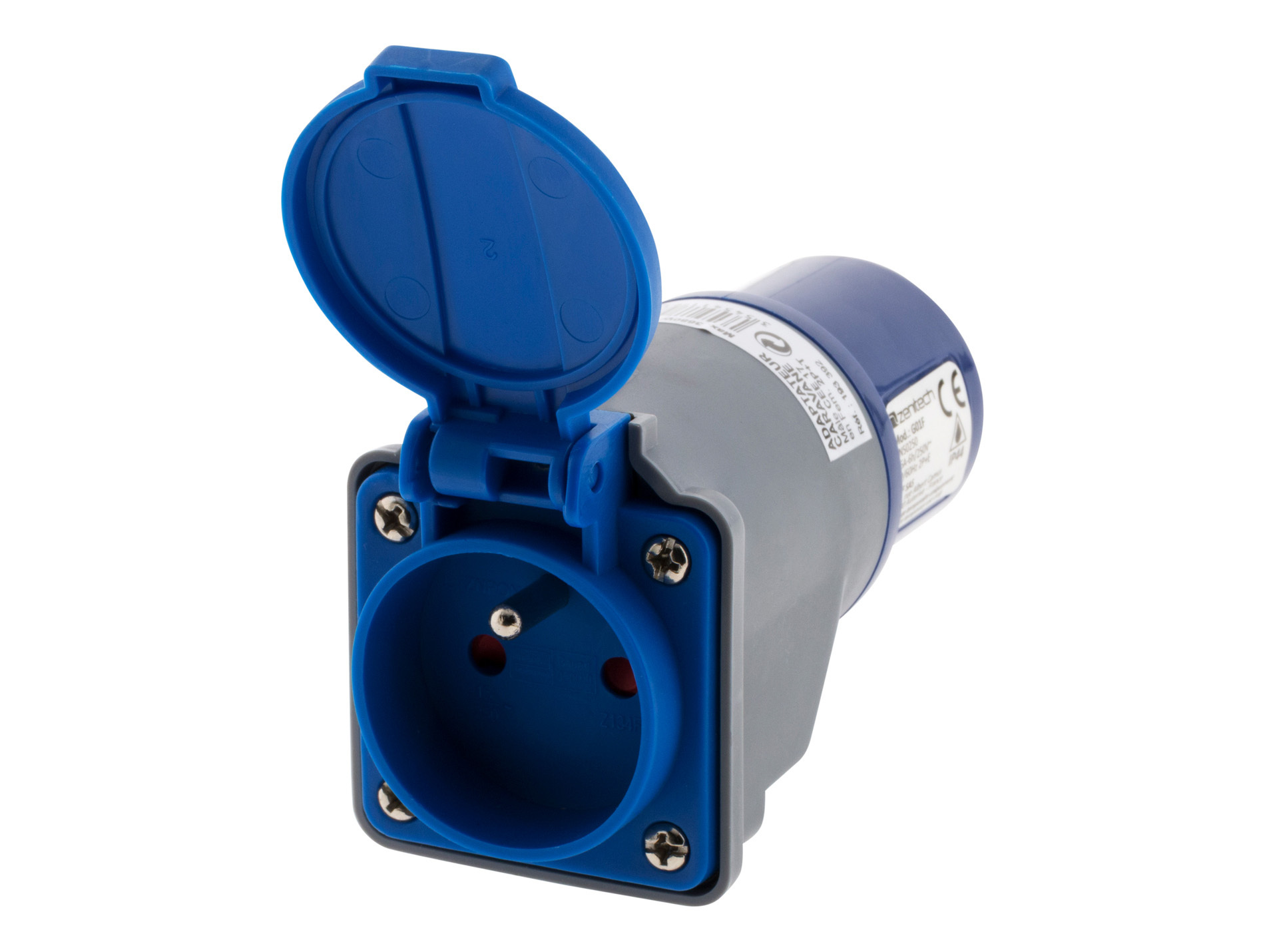 Adaptateur caravane femelle 16A 2P+T mâle sans câble