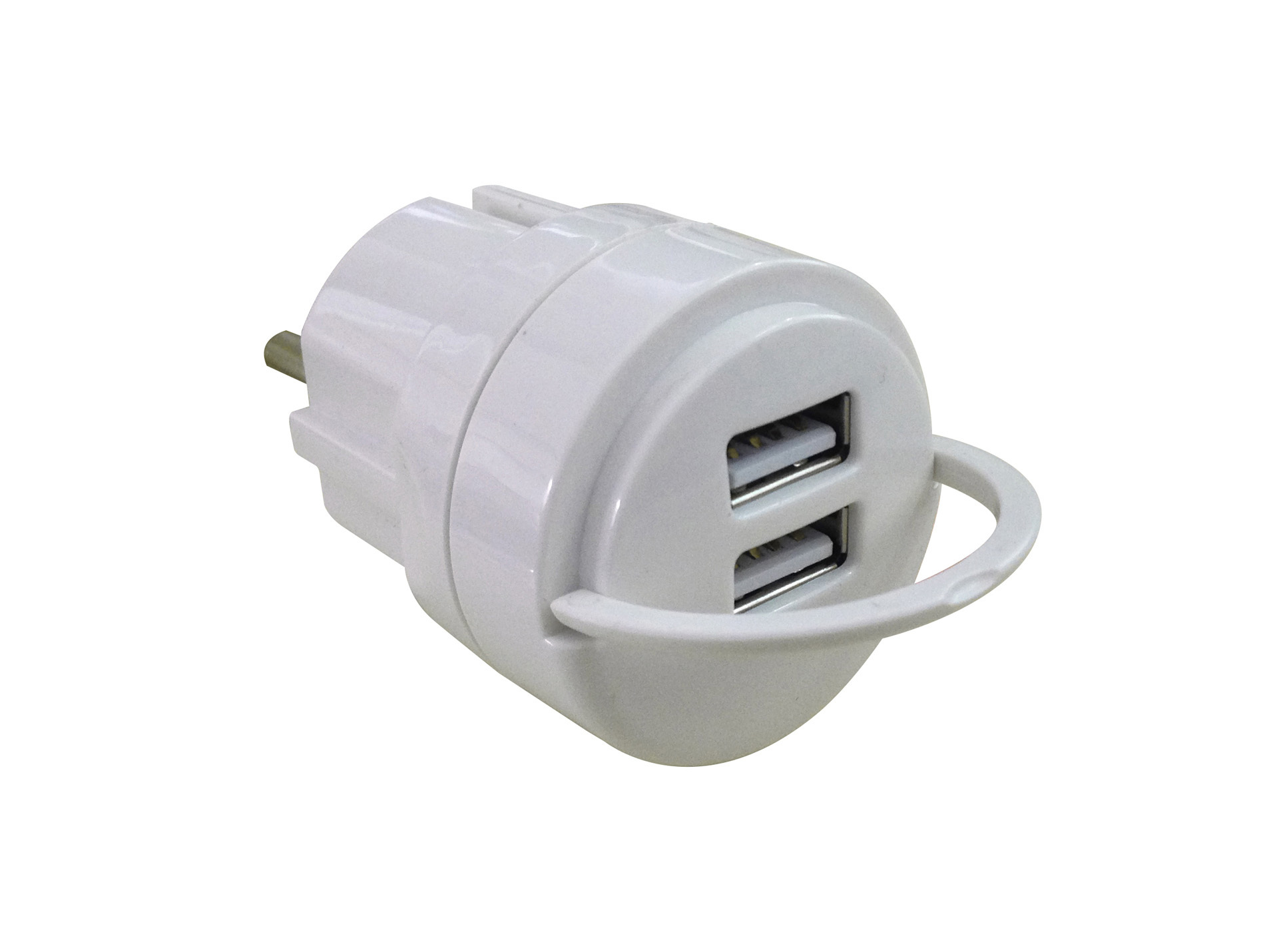 Adaptateur 2 USB blanc