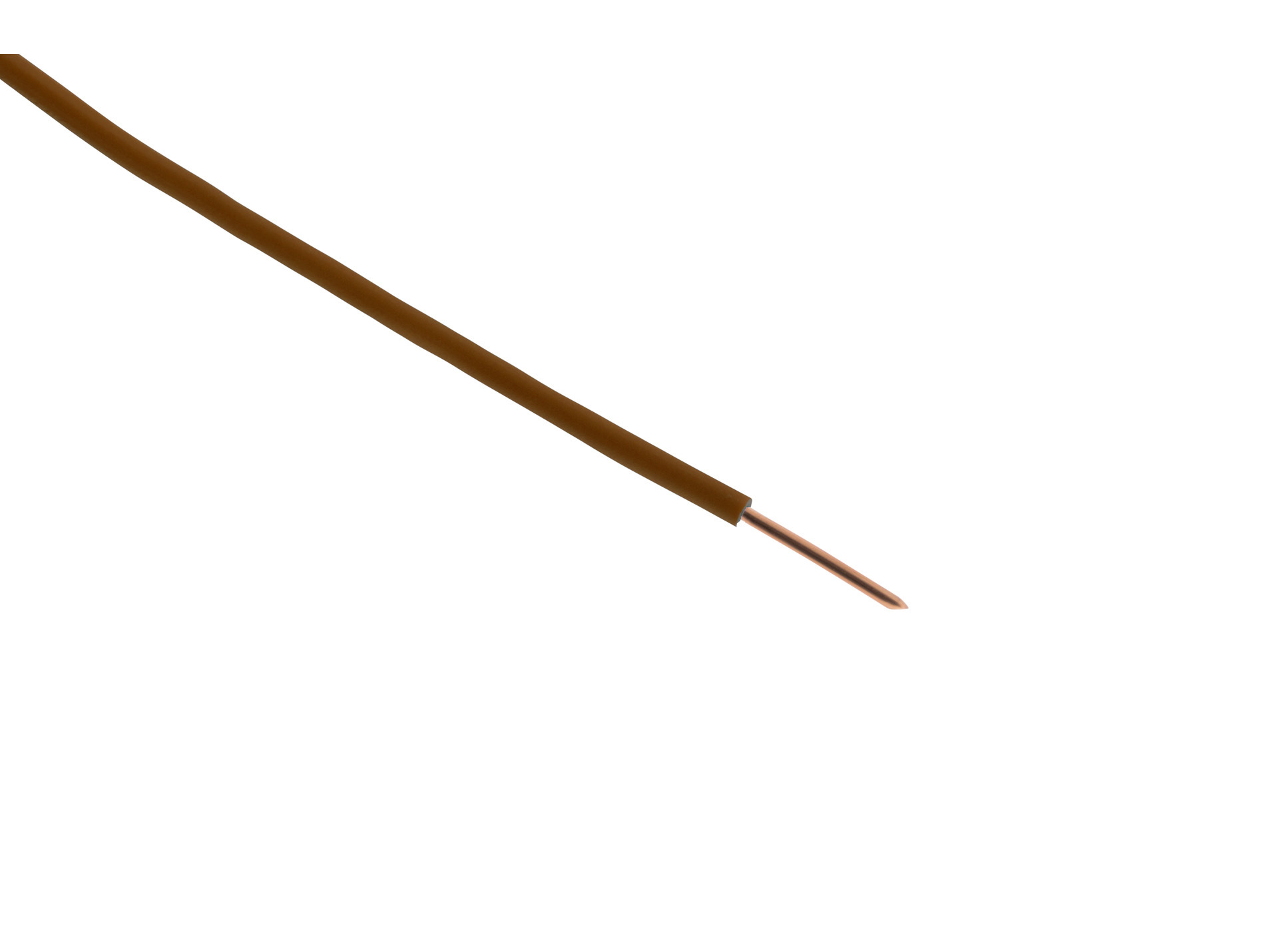 Fil électrique H07VU 1.5mm² marron 10m