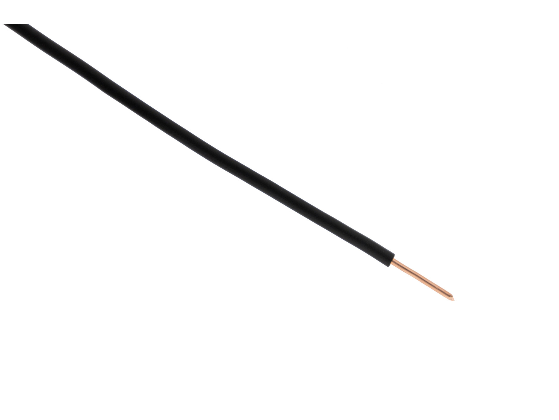 Fil électrique H07VU 2.5mm² noir 25m
