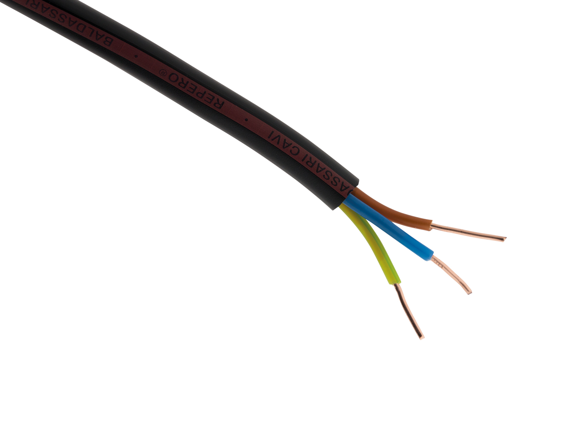 Câble électrique ZENITECH 1000RO2V 3G1,5mm² 100m noir