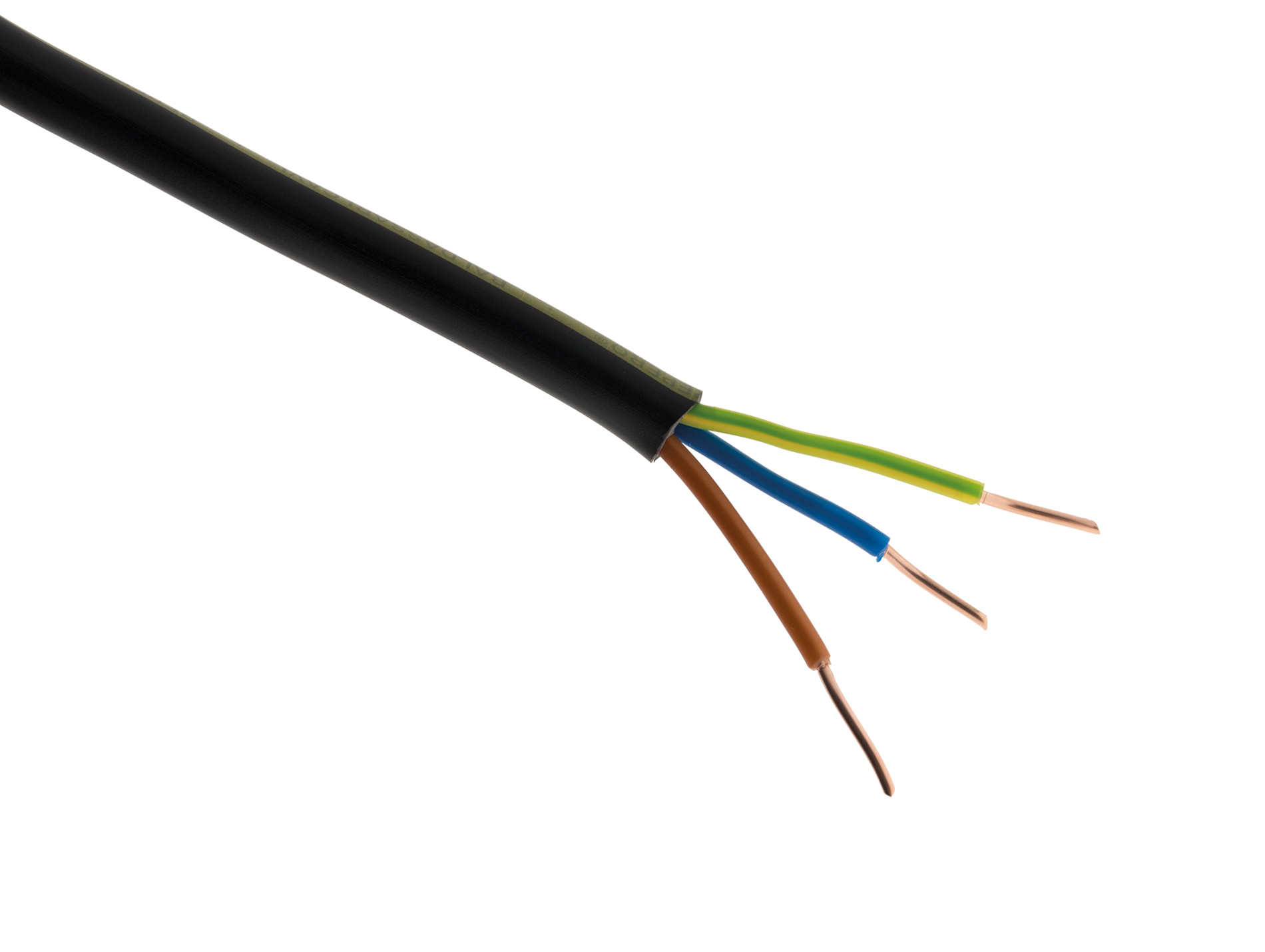 Câble électrique ZENITECH 1000RO2V 3G2,5mm² 100m noir