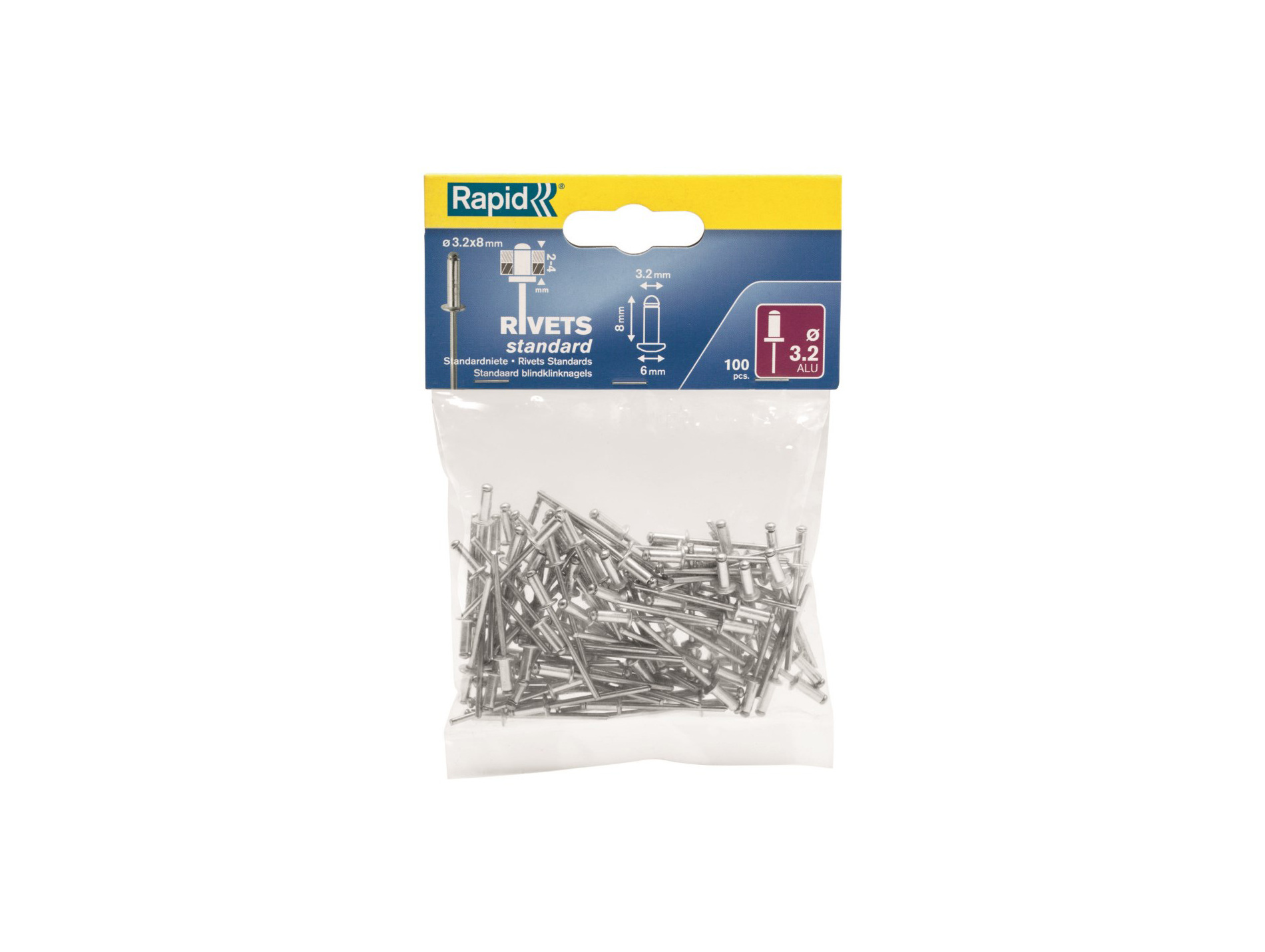 Rivets Ø3,2 L8mm x100