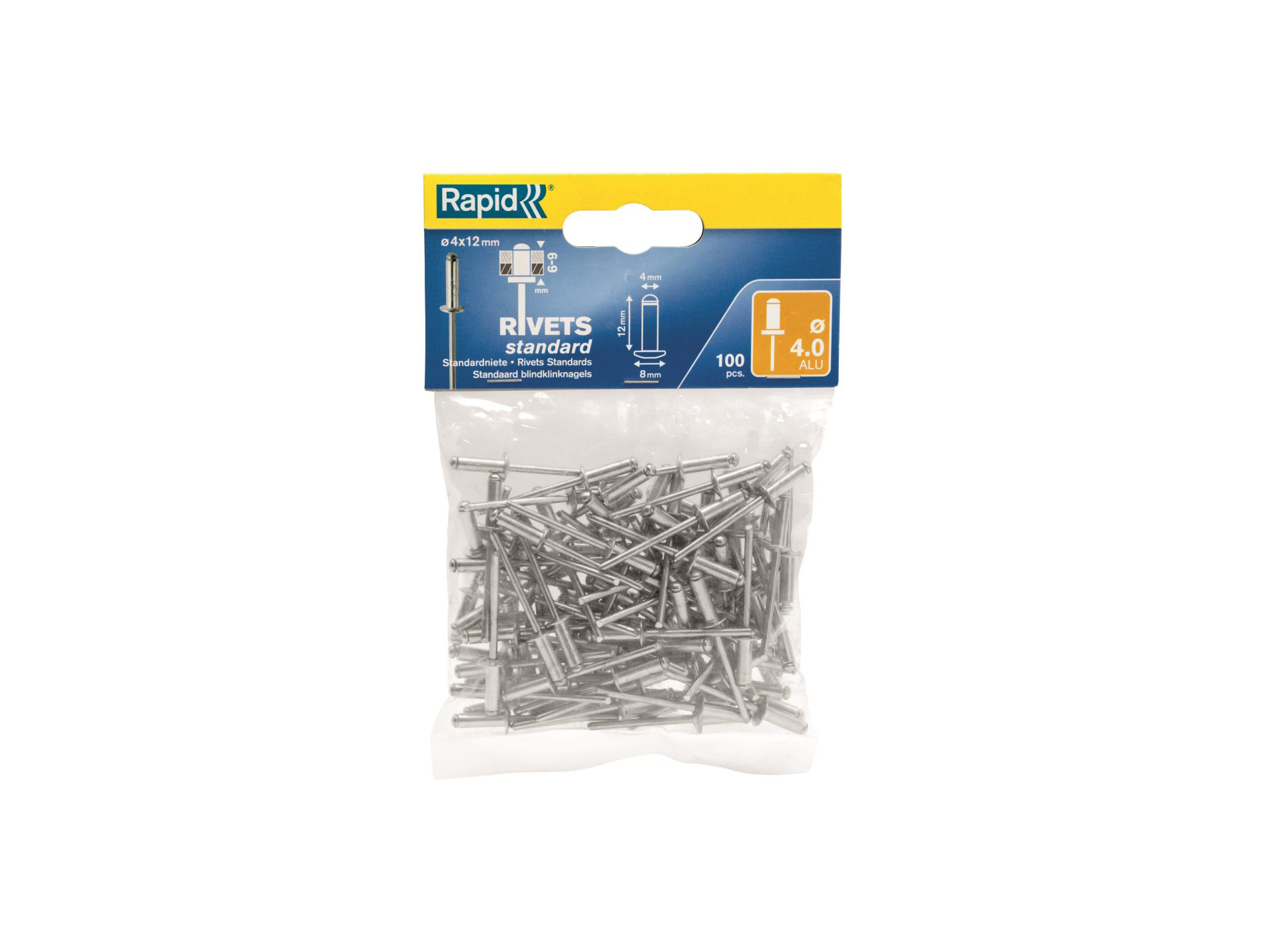 Rivets Ø4 L12mm x100