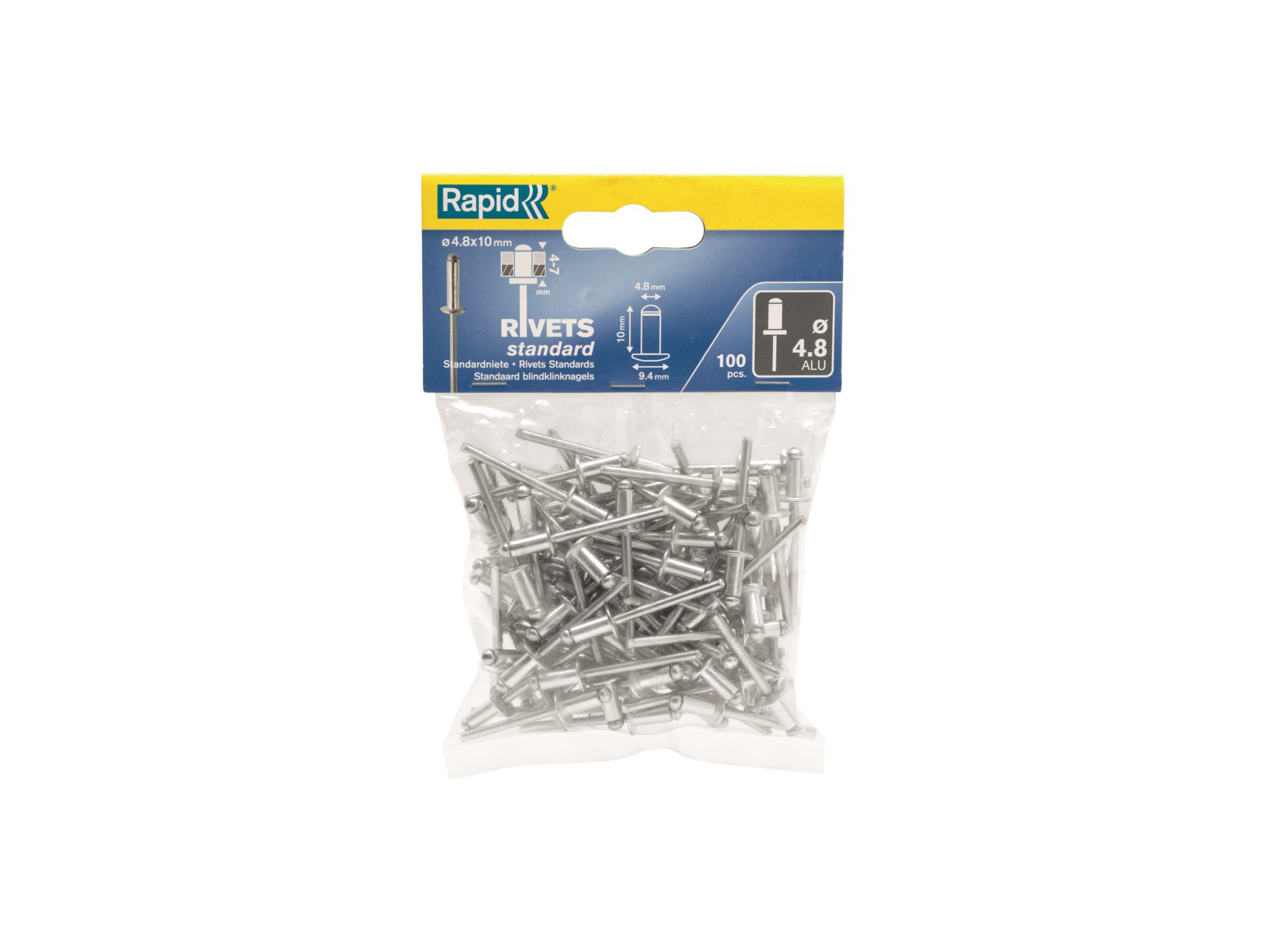 Rivets Ø4,8 L10mm x100