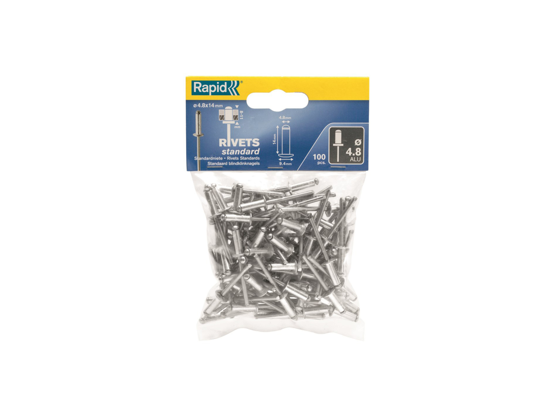 Rivets Ø4,8 L14mm x100