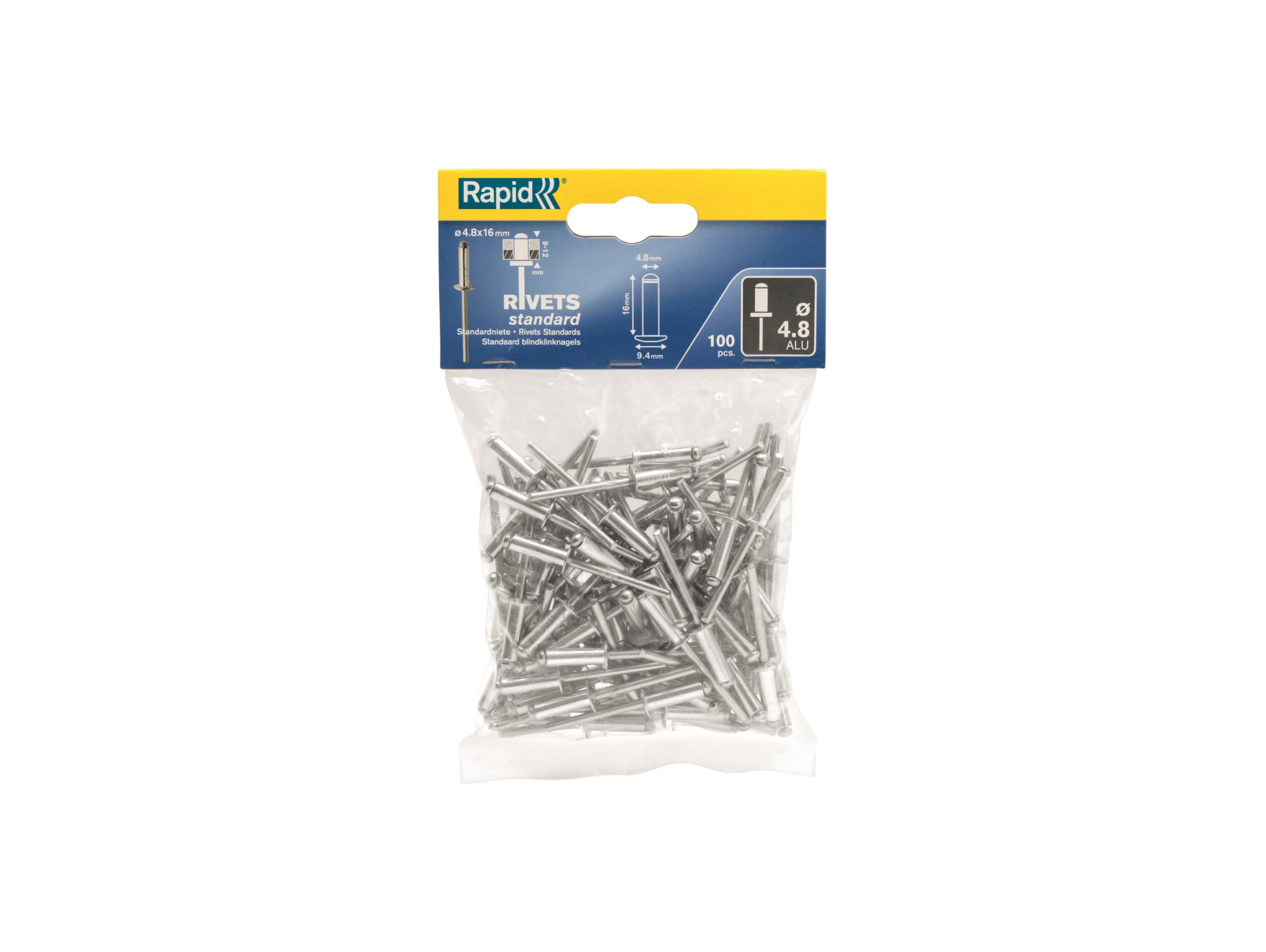 Rivets Ø4,8 L16mm x100