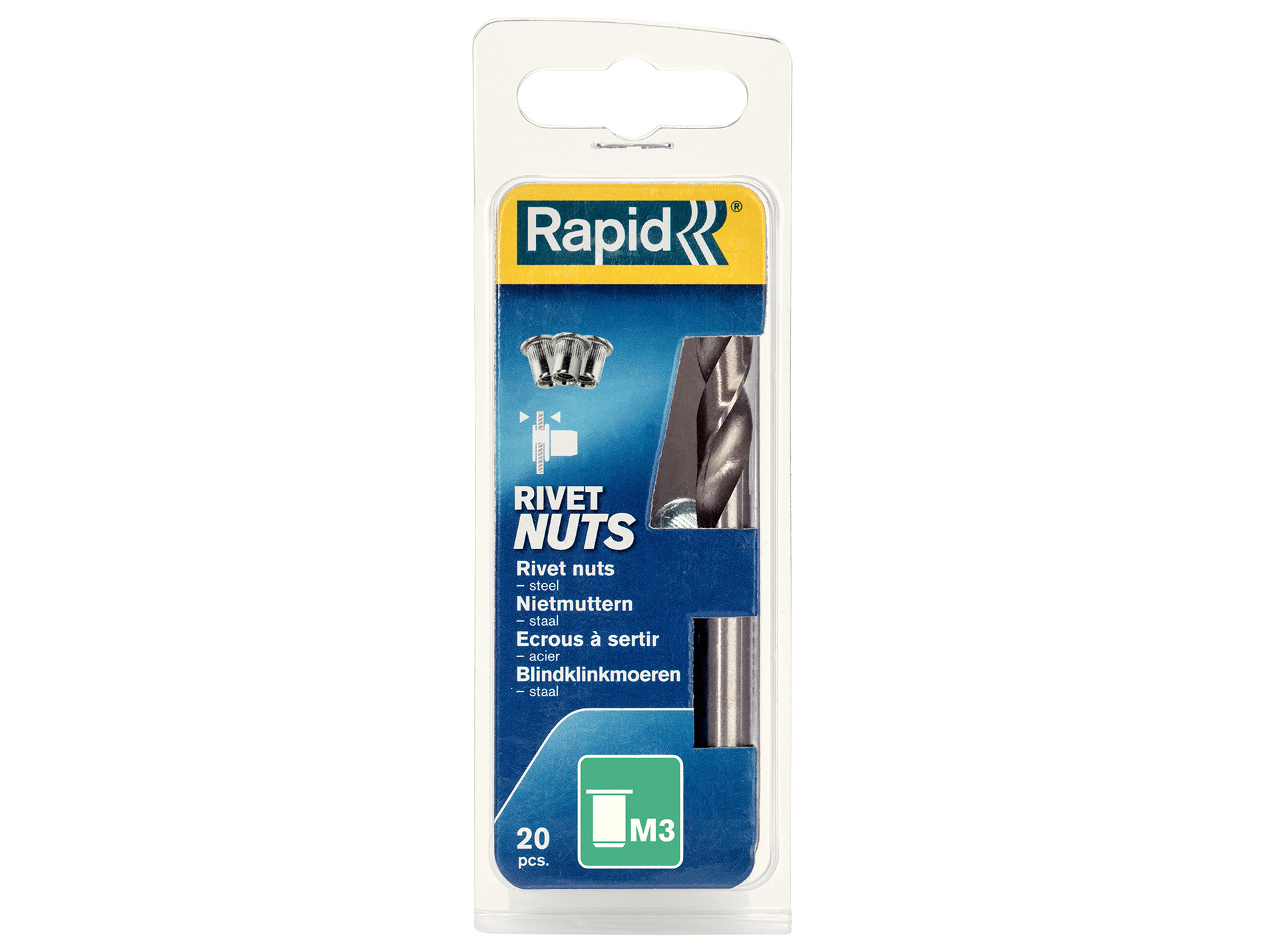 Ecrous à sertir M3 - vis Ø3mm x 25 + forêt