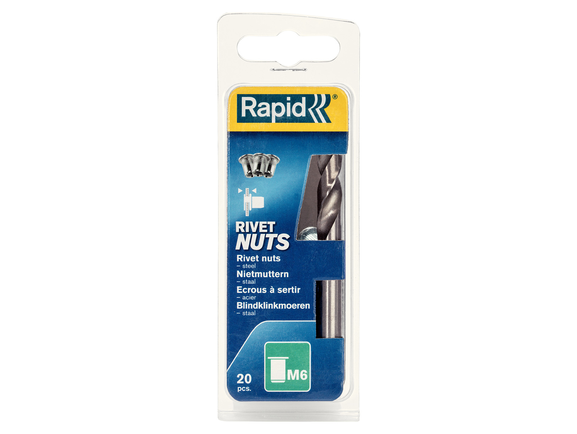 Ecrous à sertir M6 - vis Ø6mm x 25 + forêt