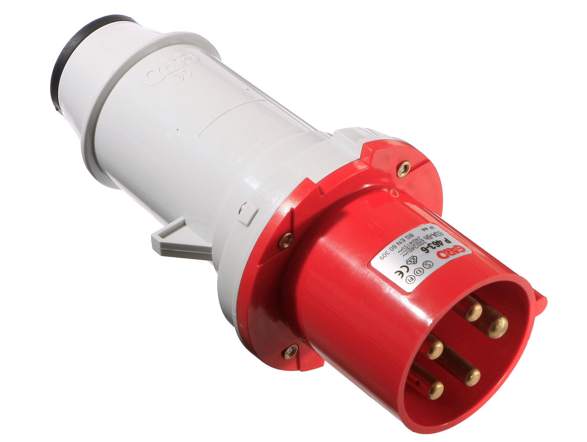 Fiche CEE 5 broches 63A 400V IP44