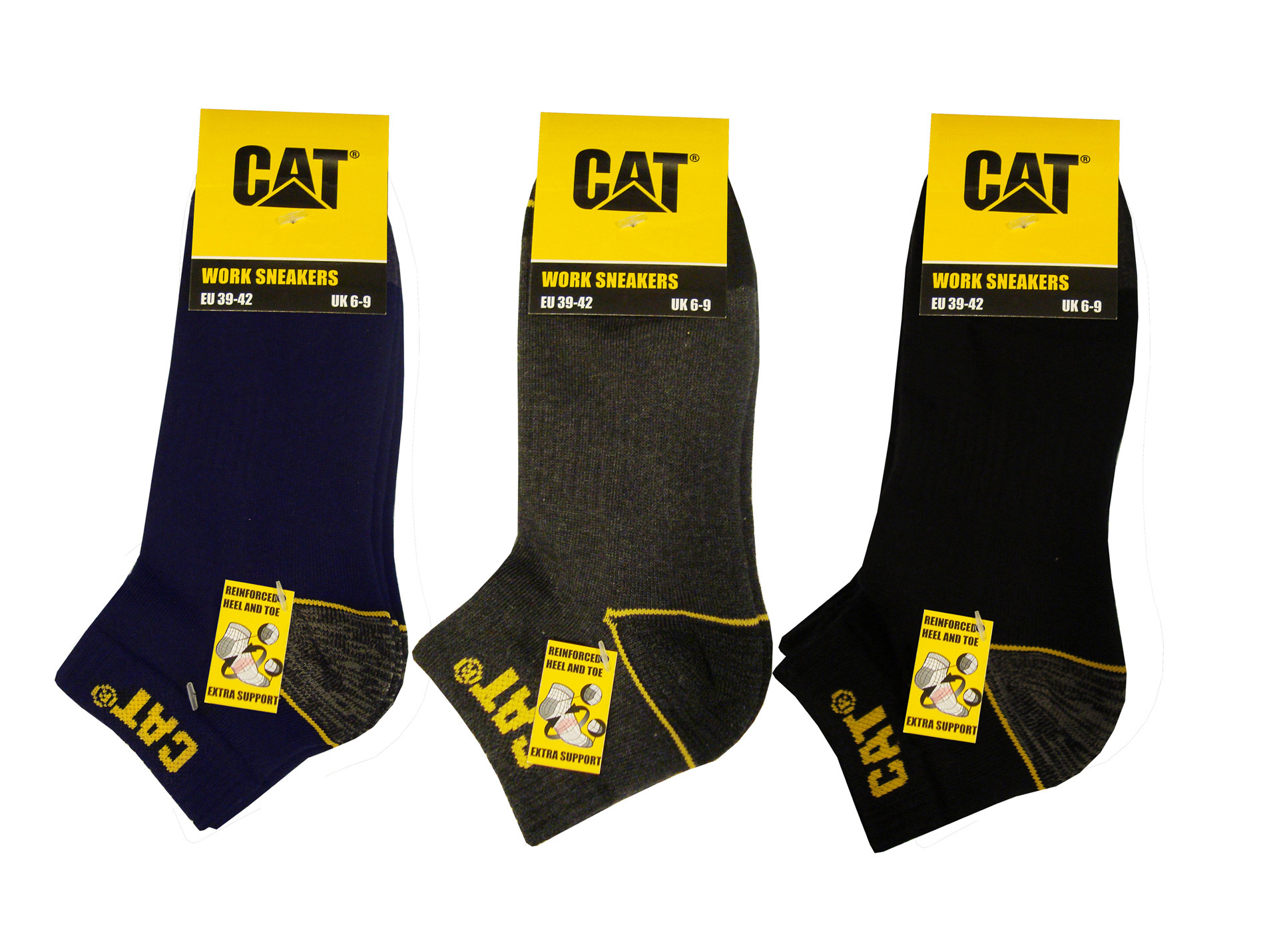 Chaussettes CATERPILLAR MIX-CAT-250A coton/poly x3