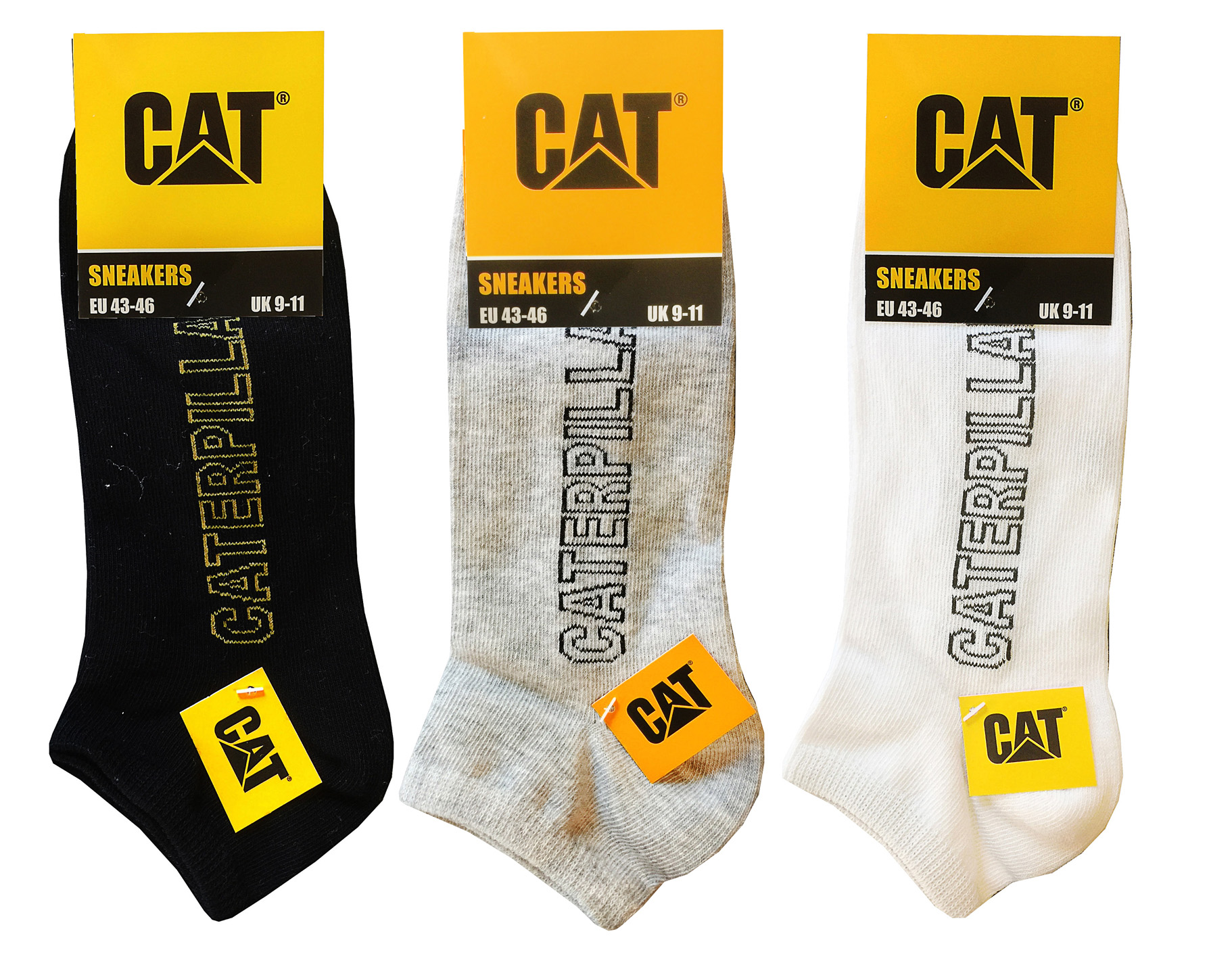 Chaussettes CATERPILLAR MIX-CAT-161A coton/polyamide x3