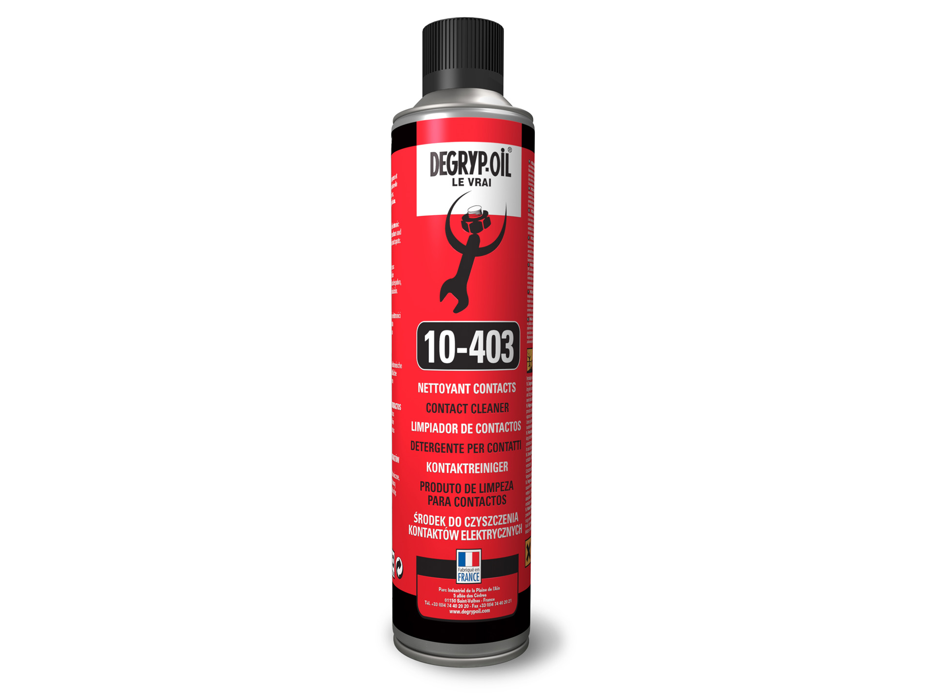 Aérosol ORAPI DEGRYP-OIL nettoyant contact 10-403 520ml