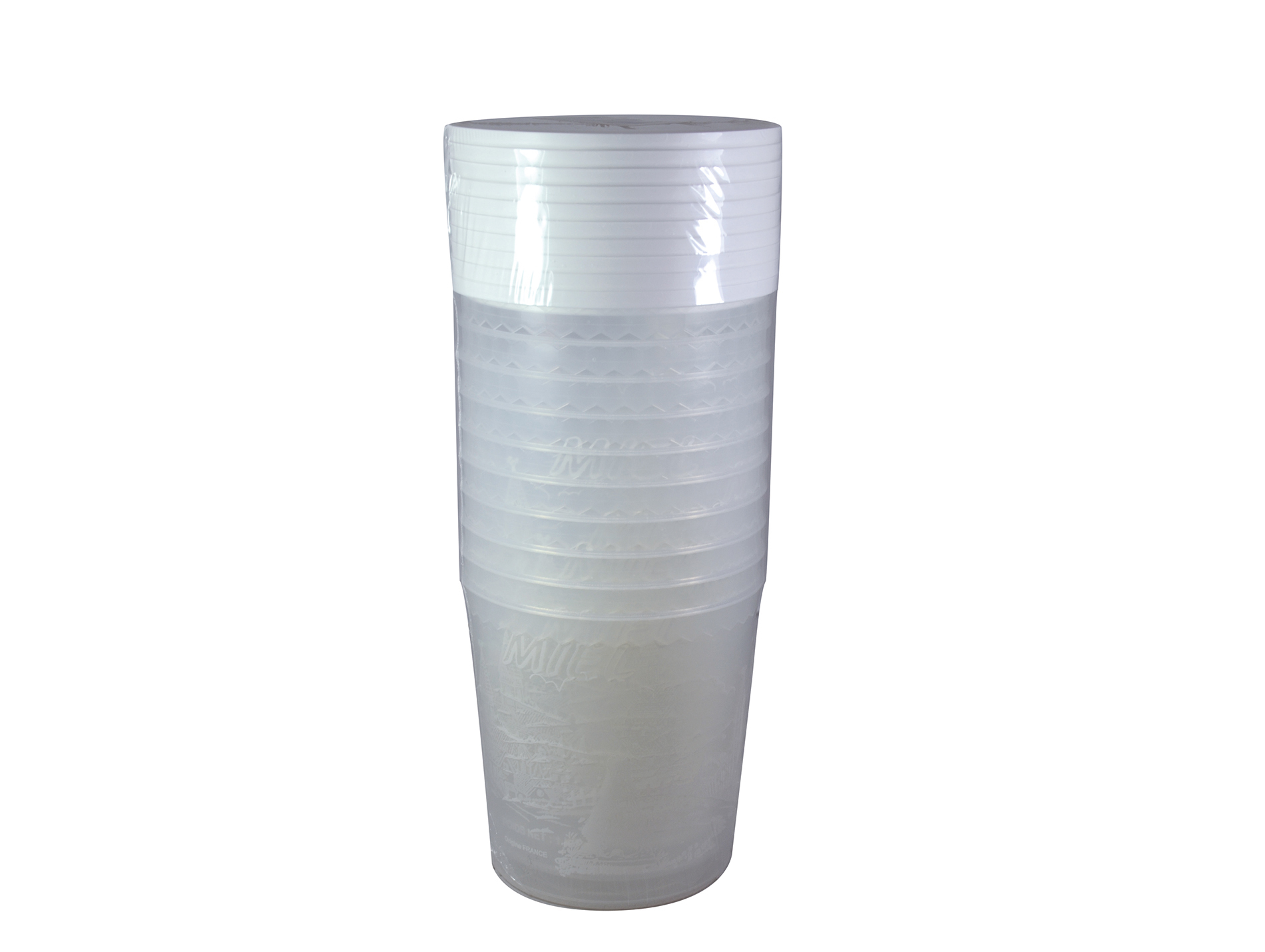 10 pots plastique + couvercles 1kg