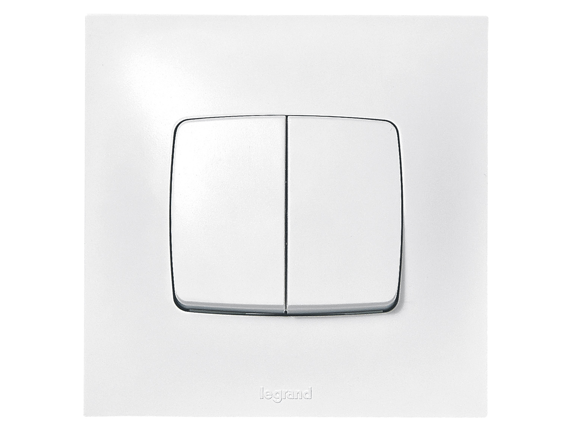 Double poussoir LEGRAND Neptune Blanc