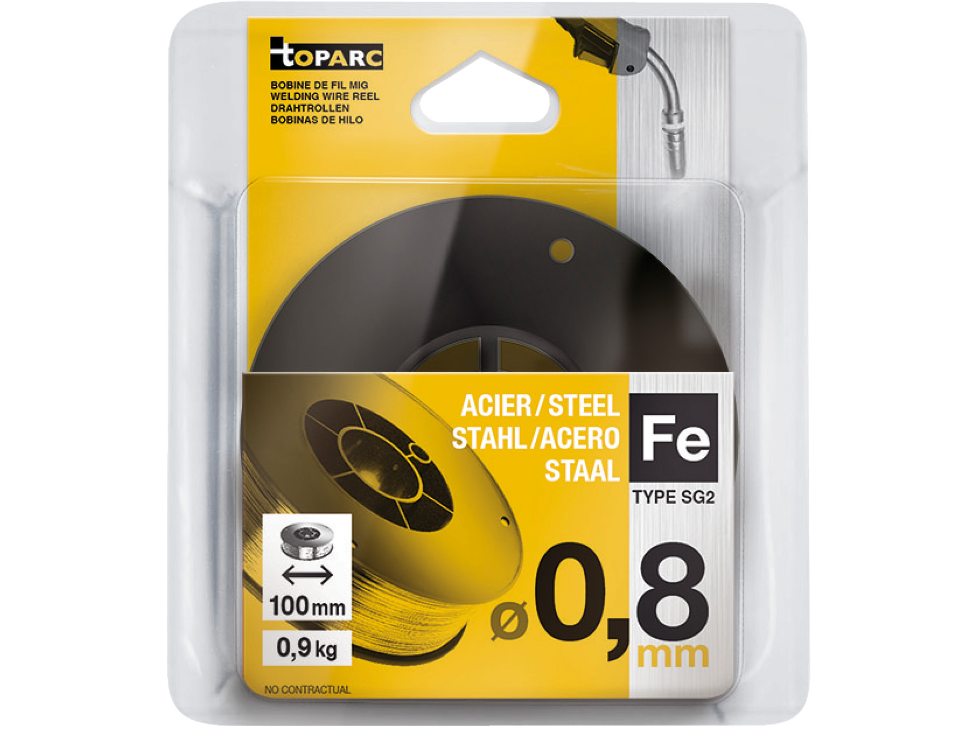 Fil à souder Acier Mag Ø 0,8 - Bobine 900 g