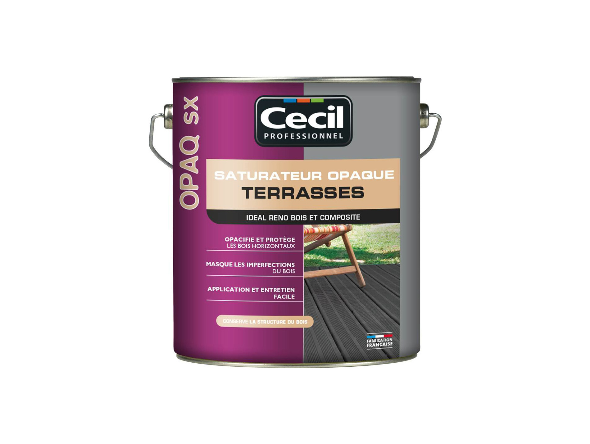 Saturateur terrasse CECILPRO Opaq SX beige 5L