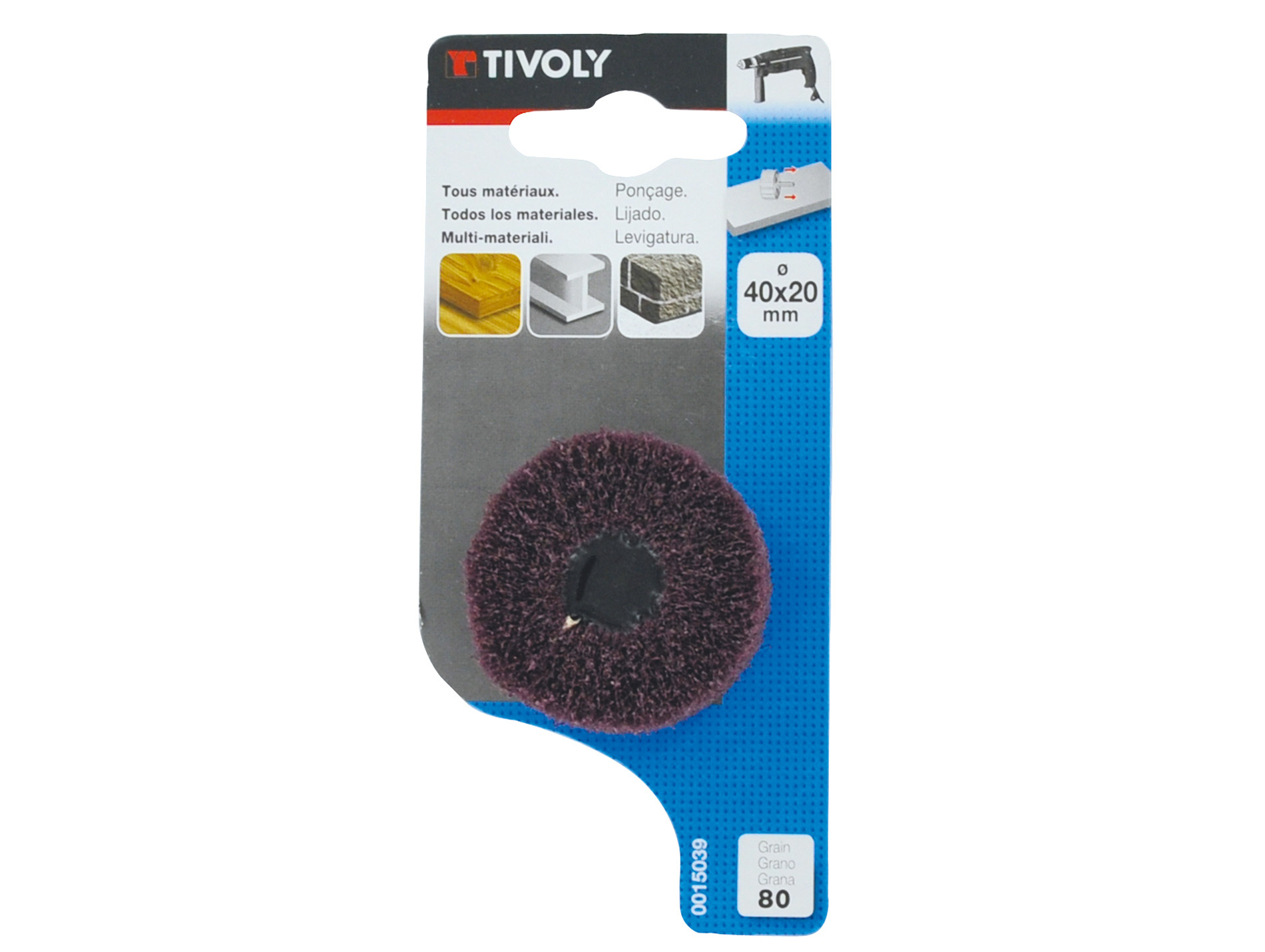 Roue en mousse abrasive Ø40 TIVOLY
