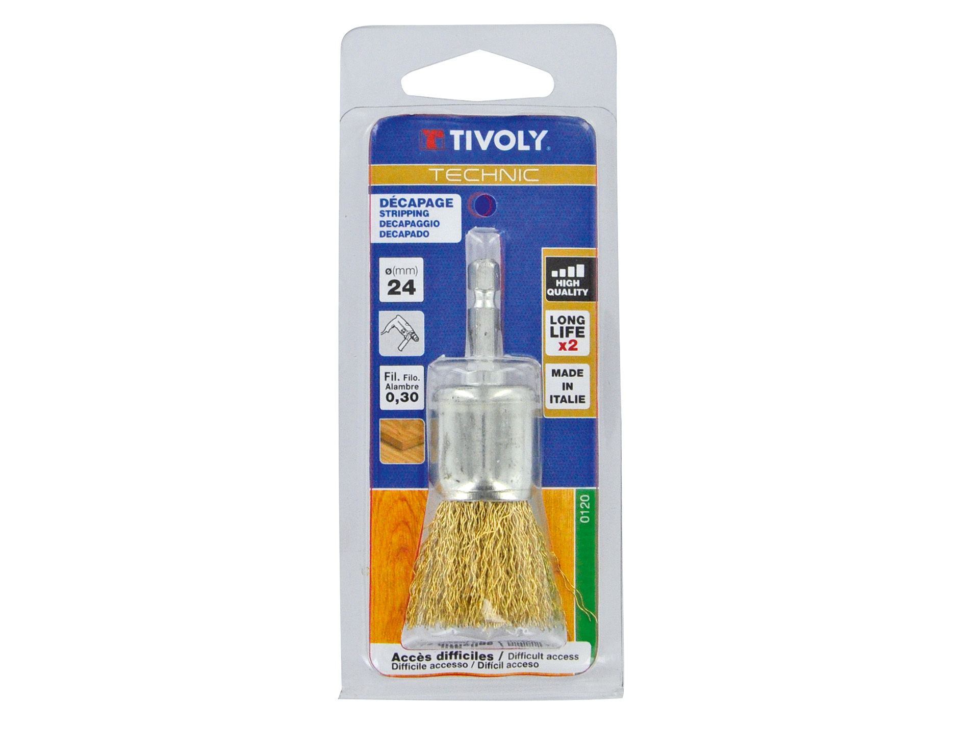 Brosse pinceau Technic laiton TIVOLY Ø24