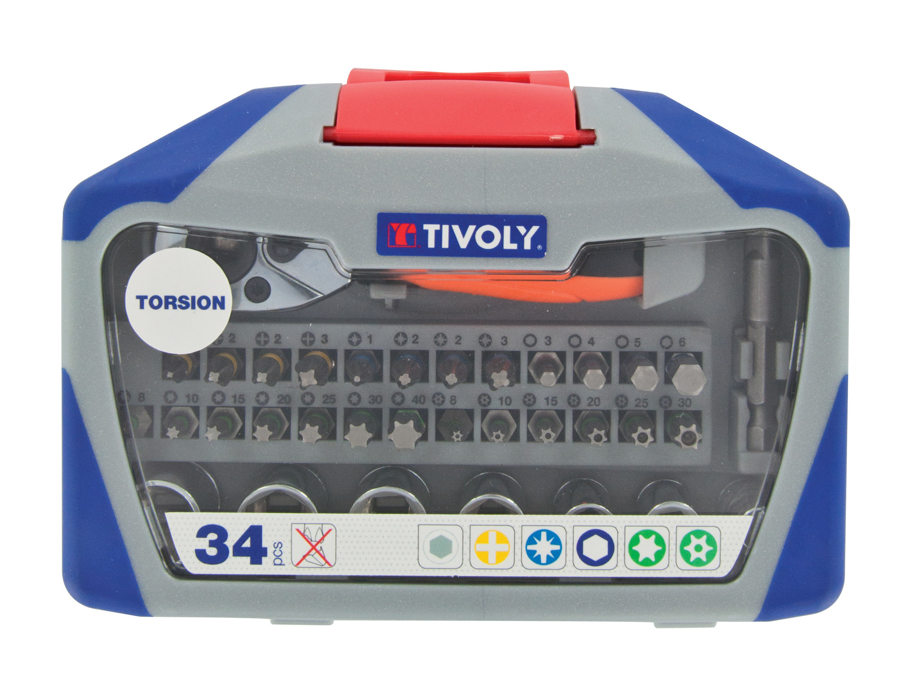 Coffret embouts de vissage Torsion 34 pièces