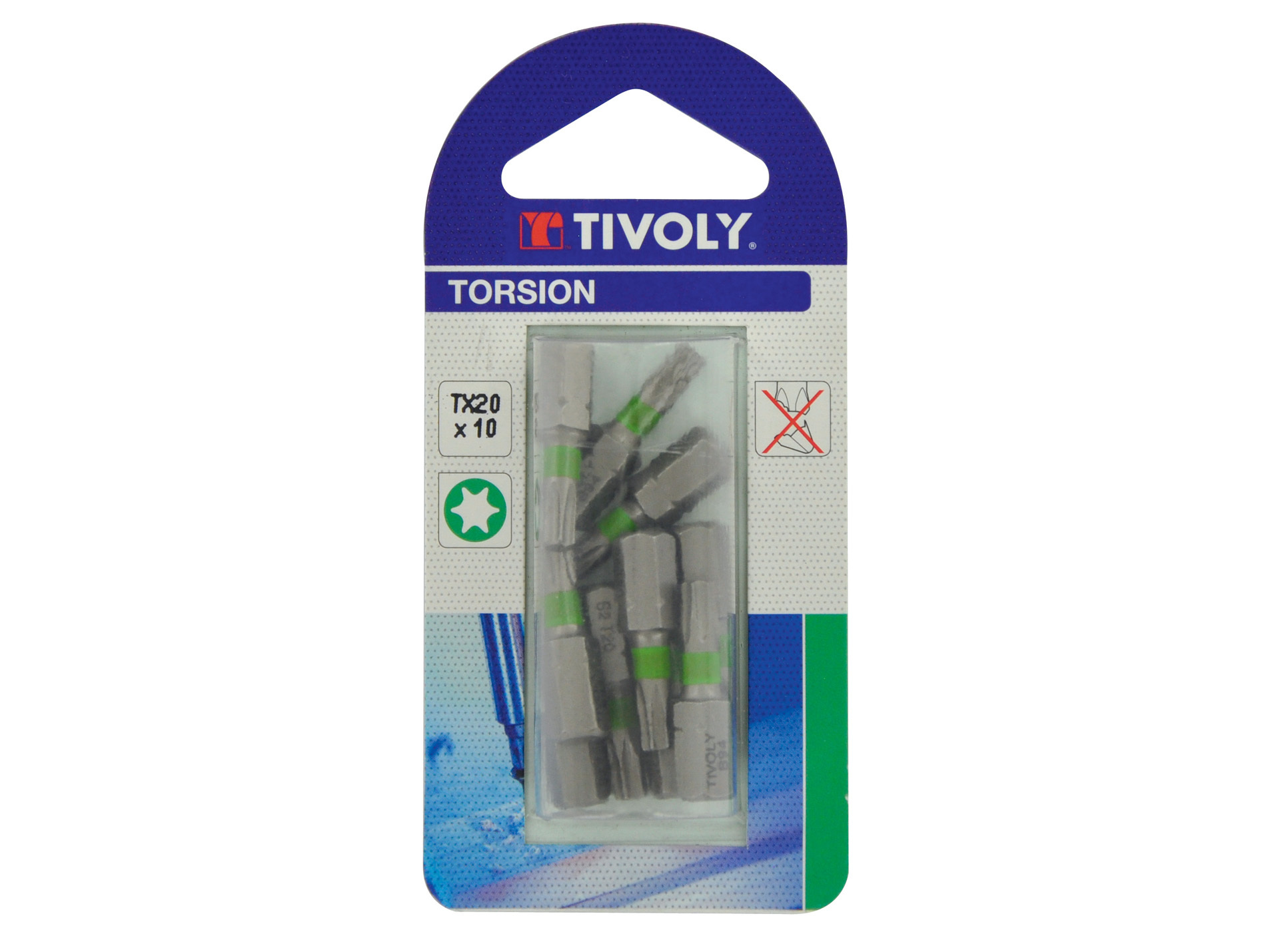 10 embouts de vissage pour vis Torx N°20