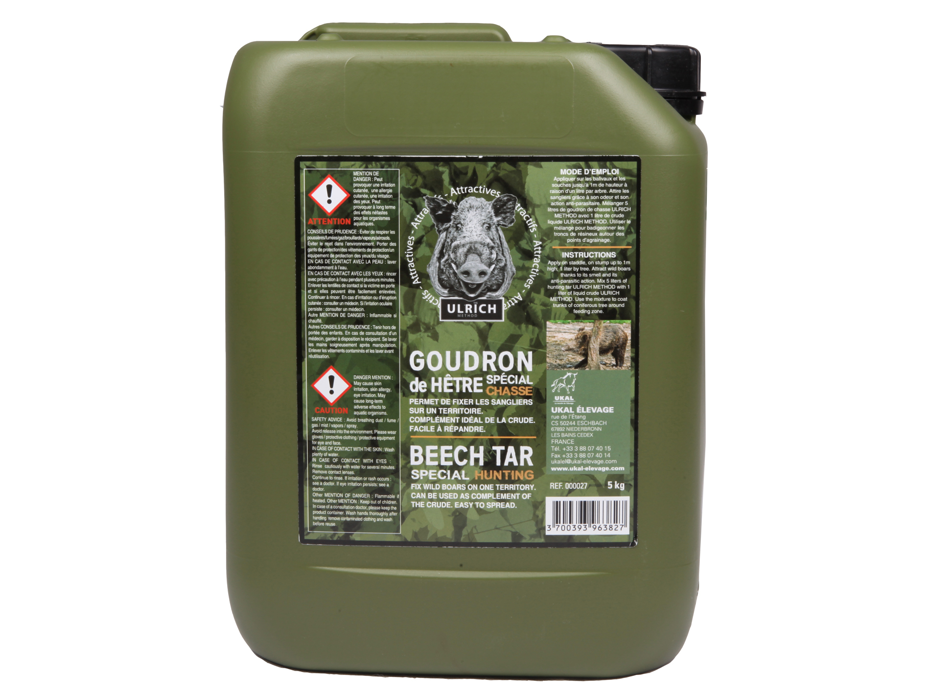 Goudron hêtre ULRICH spécial chasse 5kg