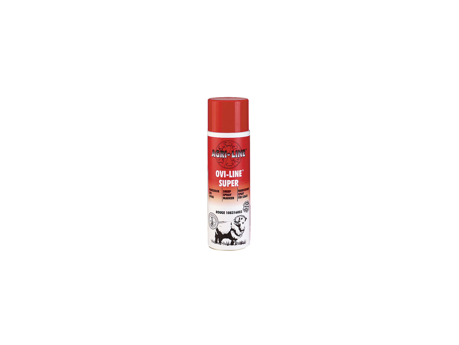 Aérosol marquage OVILINE 500ml rouge