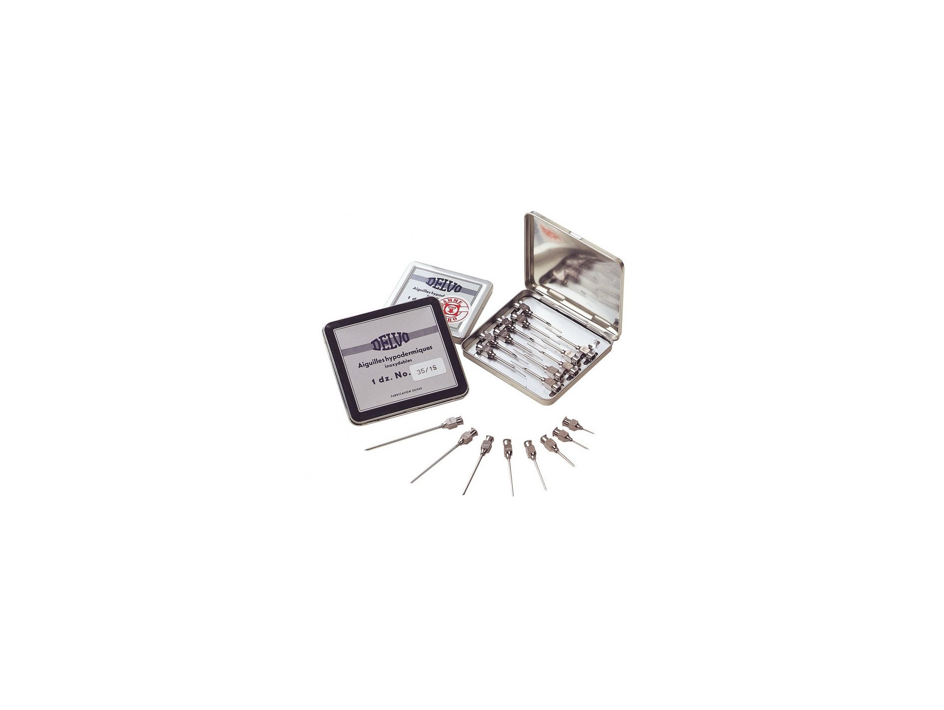 Aiguille vétérinaire DELVO  Ø1,5x10mm x12
