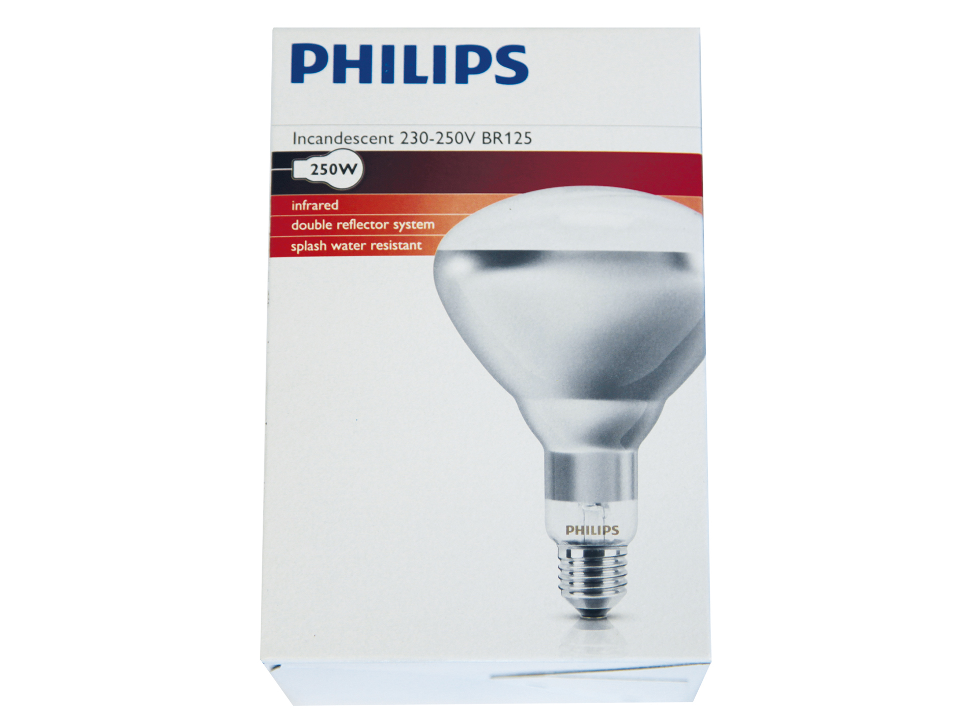 Ampoule PHILIPS infrarouge blanche 250W