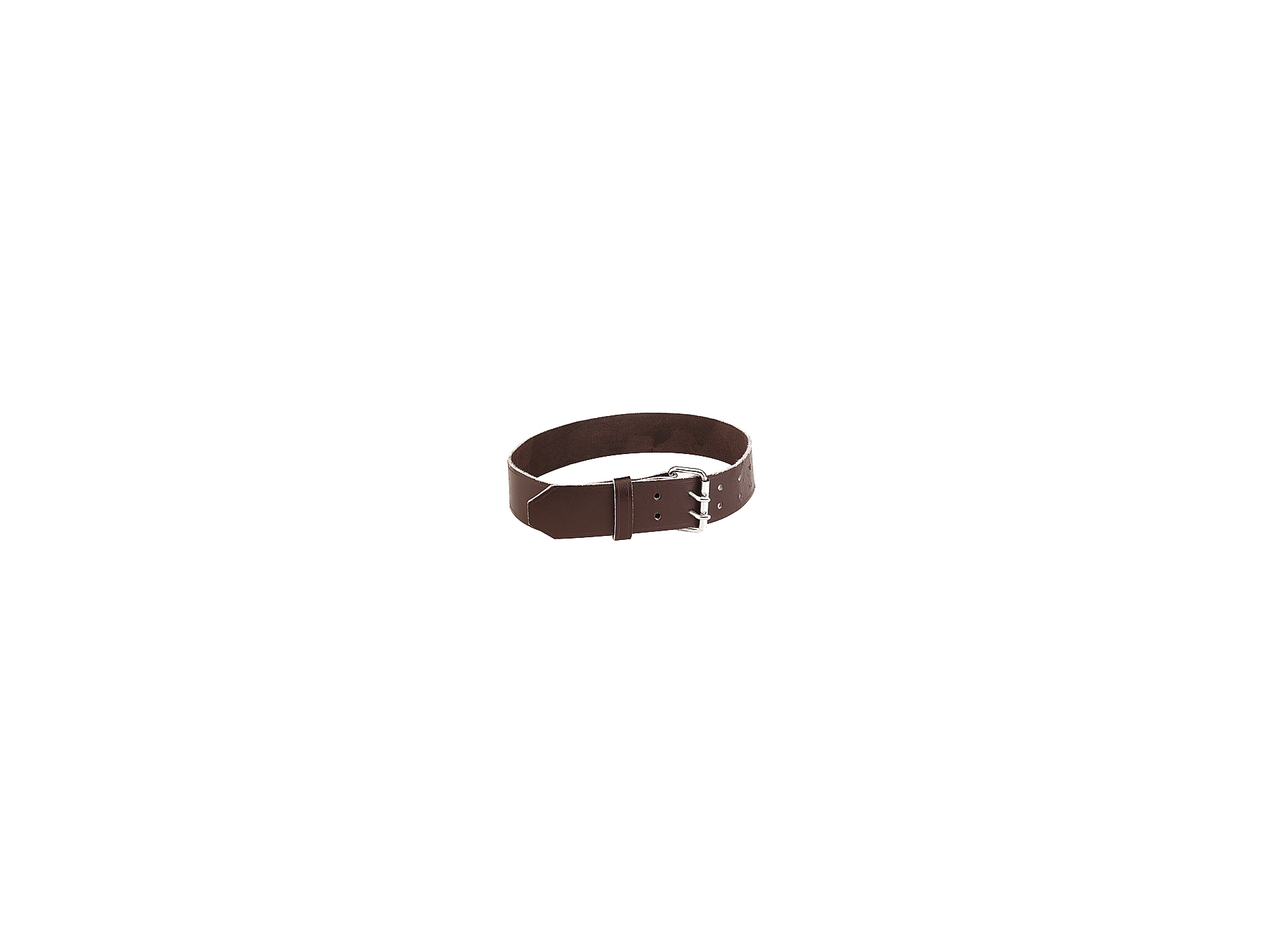 Collier cuir KAMER 135x6cm havane