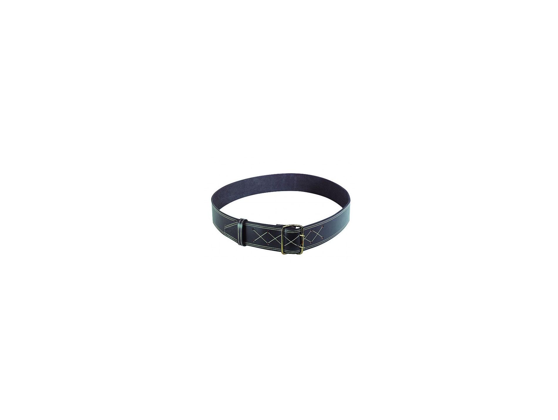 Collier cuir noir 60mm x 125cm