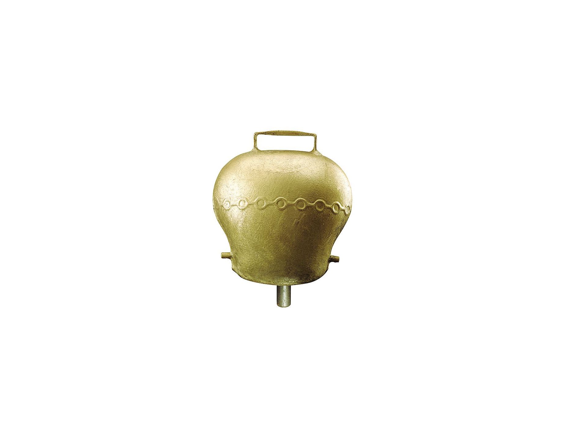 Cloche en acier bombé coloris bronze 90mm