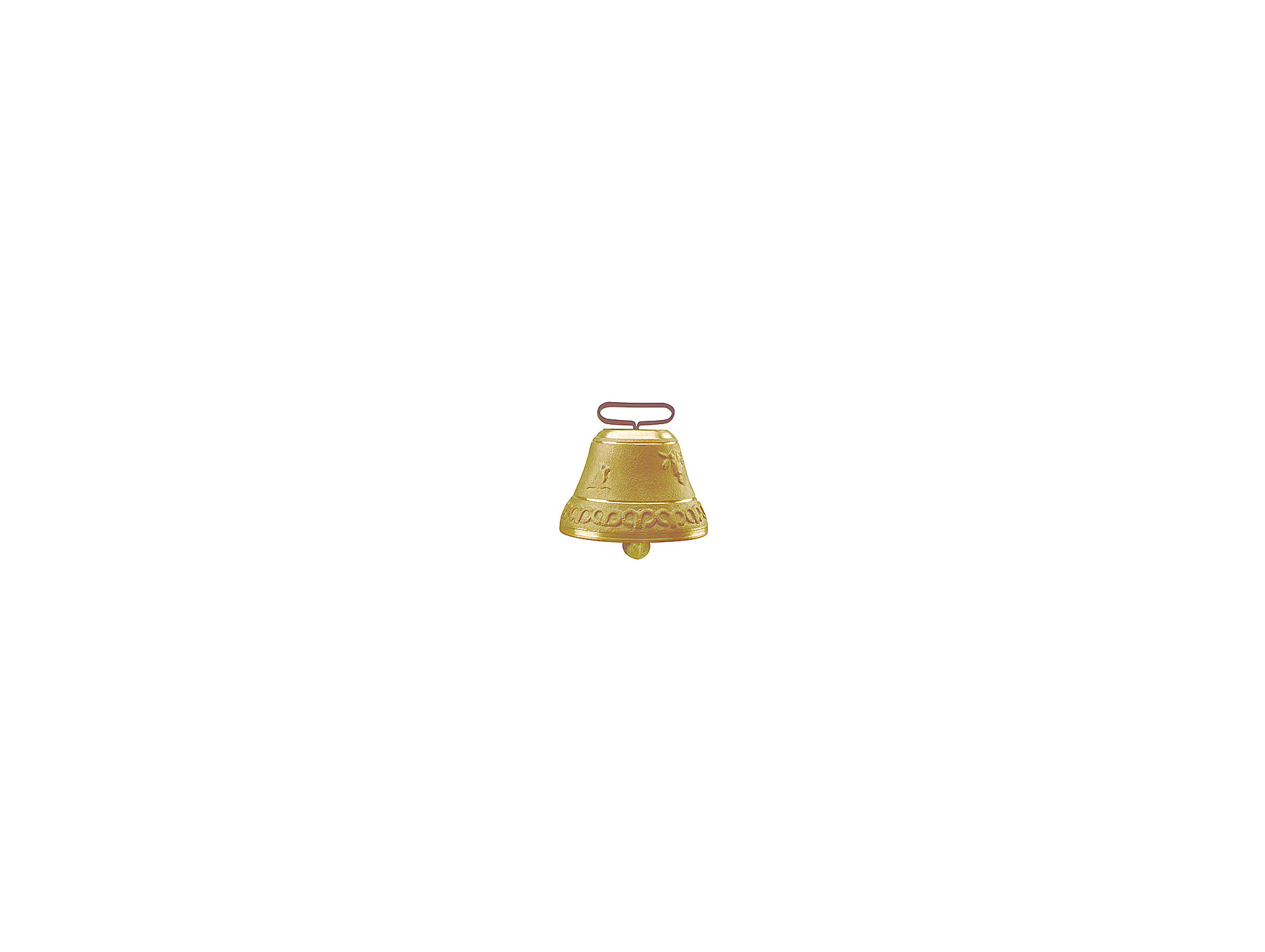 Cloche fonte laiton ronde 110mm