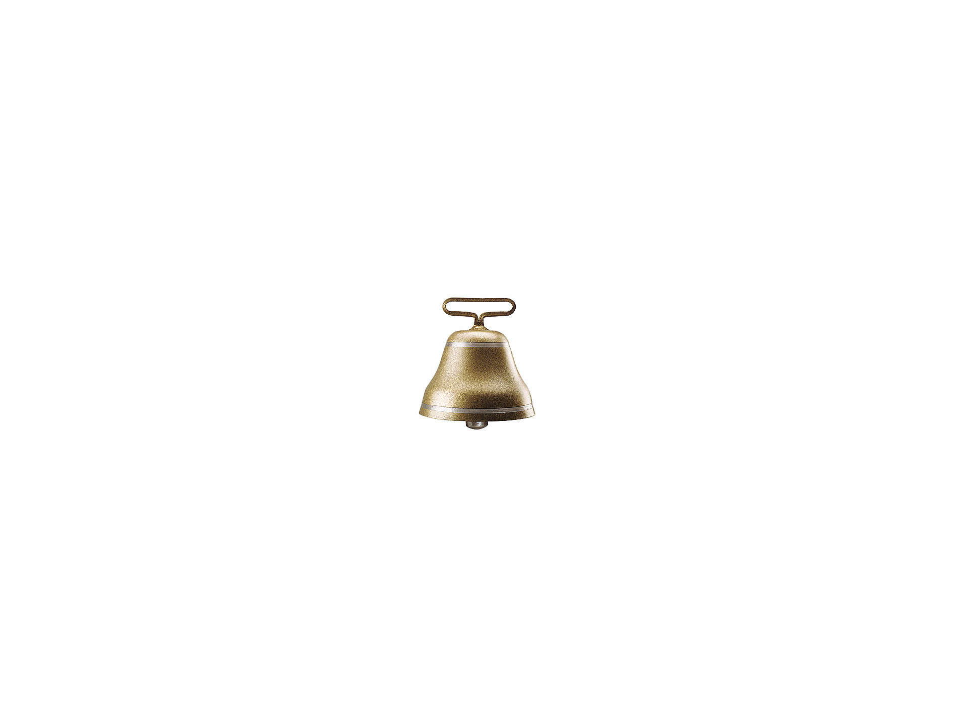 Cloche acier ronde bronze 105mm