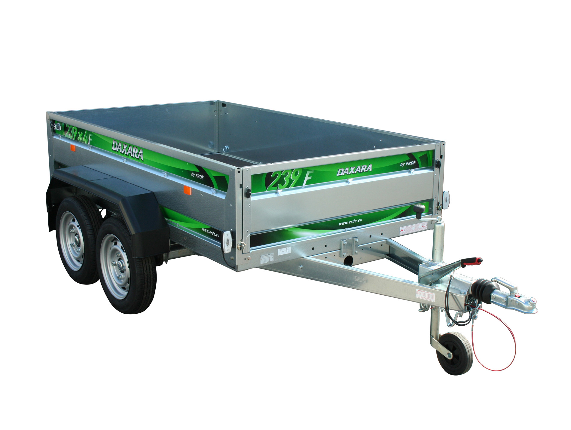 Remorque double essieu freiné DAXARA 239X4F L.3,27m 1500kg