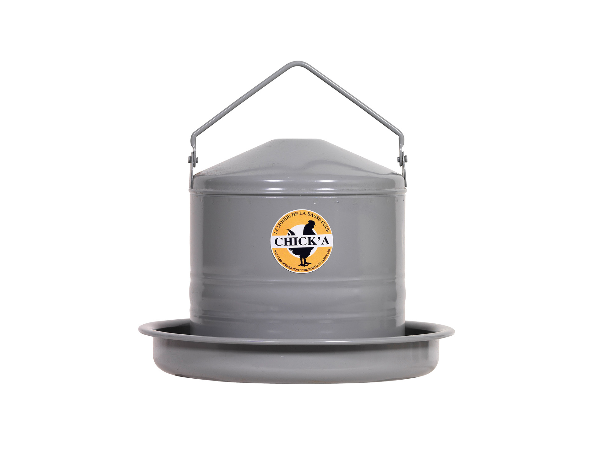 Abreuvoir en métal CHICK'A pour volailles 3L