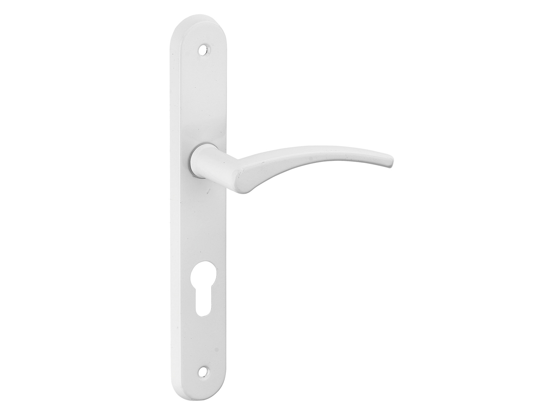 Poignée de porte Hebe blanc trou de cylindre entraxe 195mm