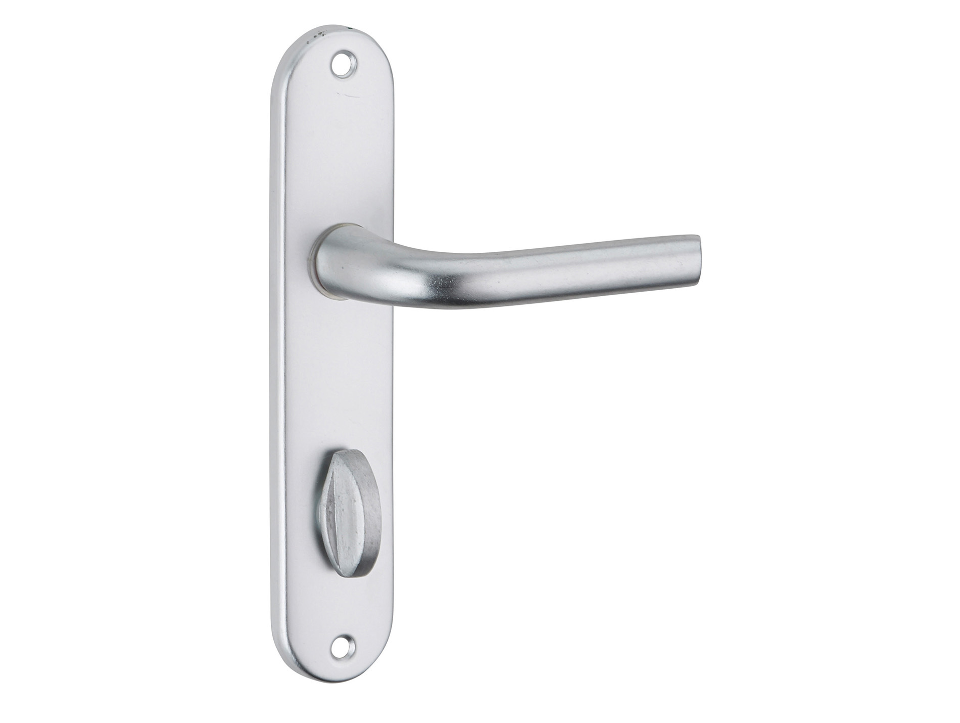 Poignée de porte Leto à condamnation entraxe 165mm argent