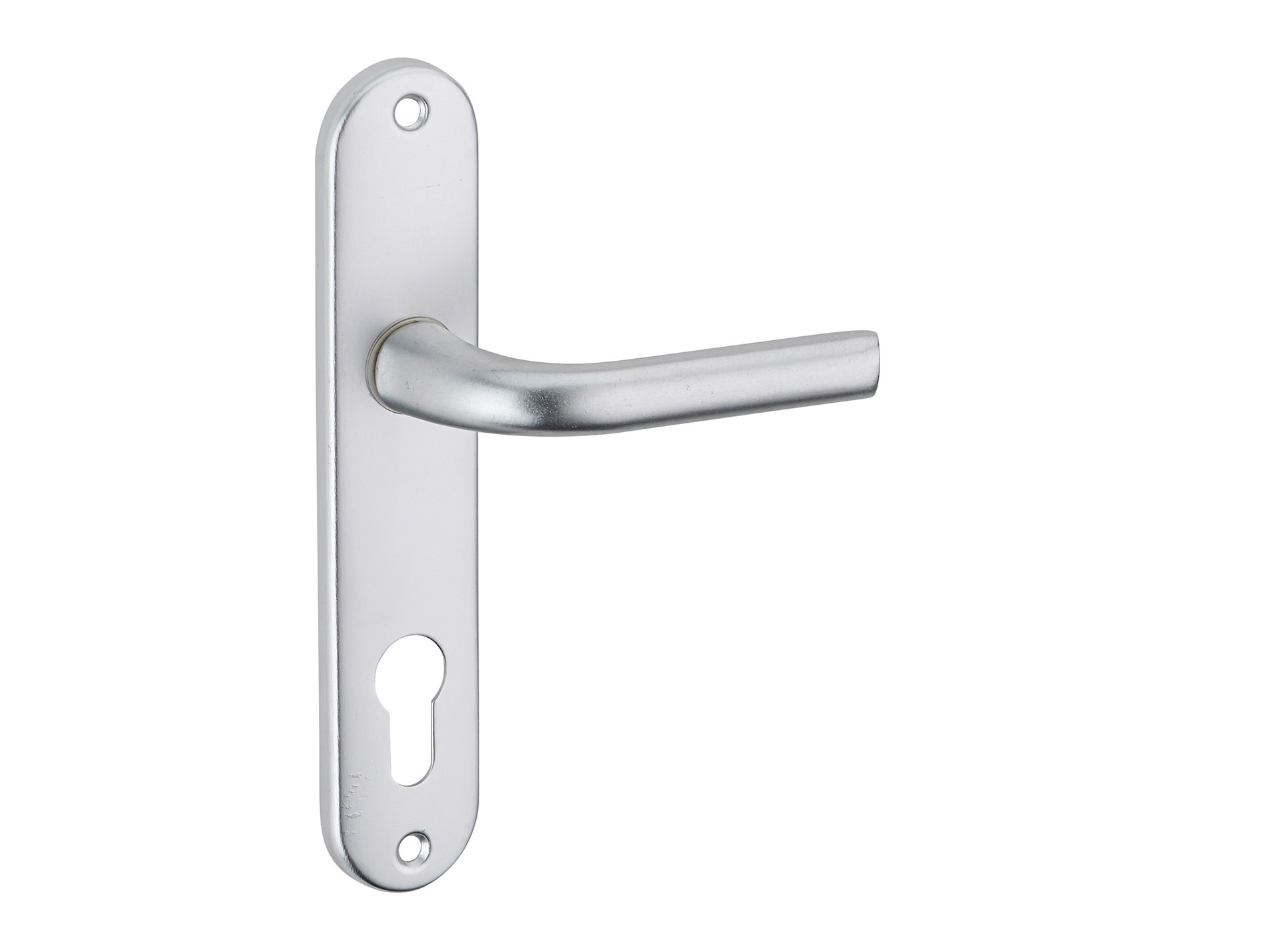 Poignée de porte Leto trou de cylindre entraxe 165mm argent