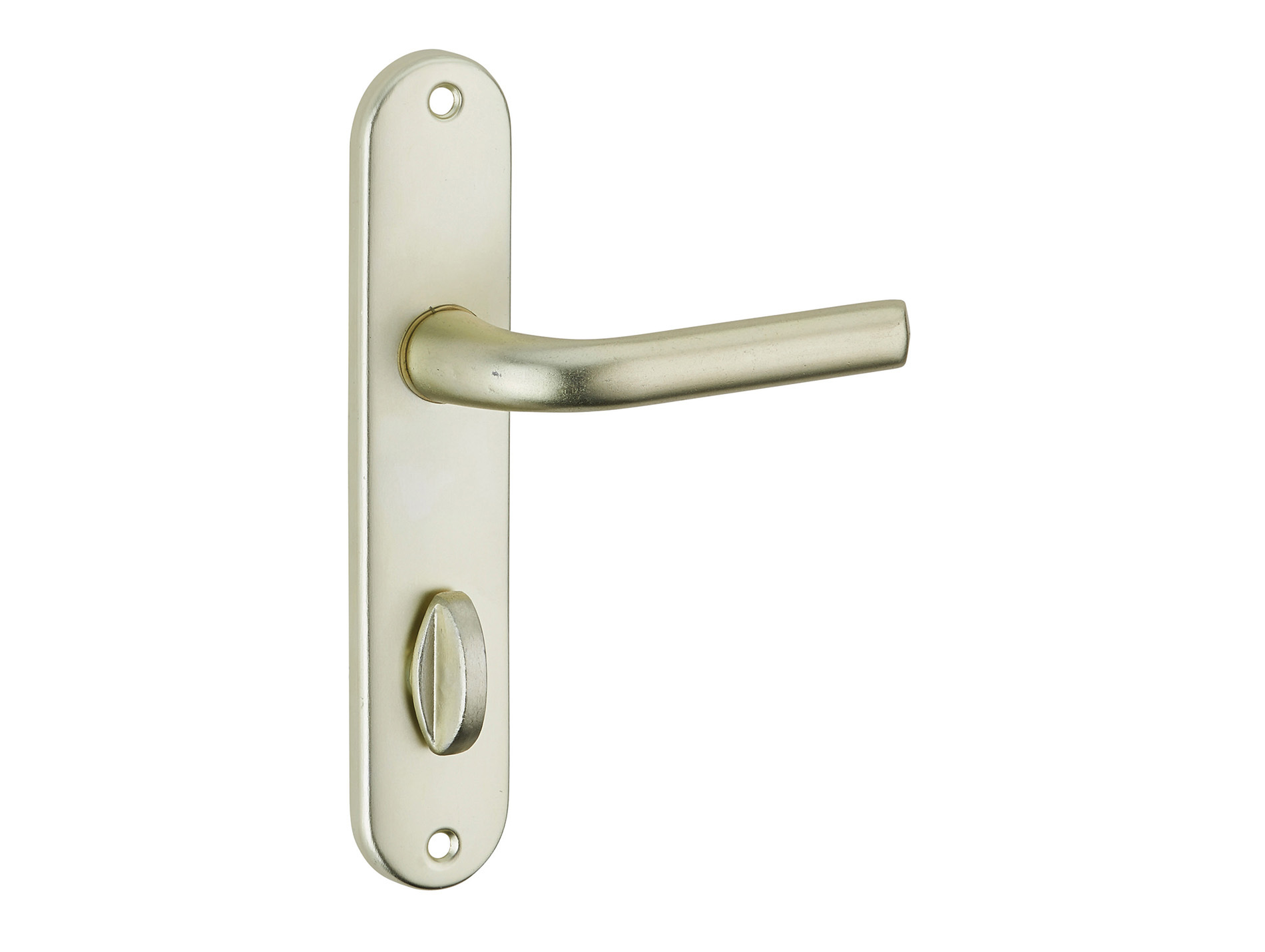 Poignée de porte Leto à condamnation entraxe 165mm champagne