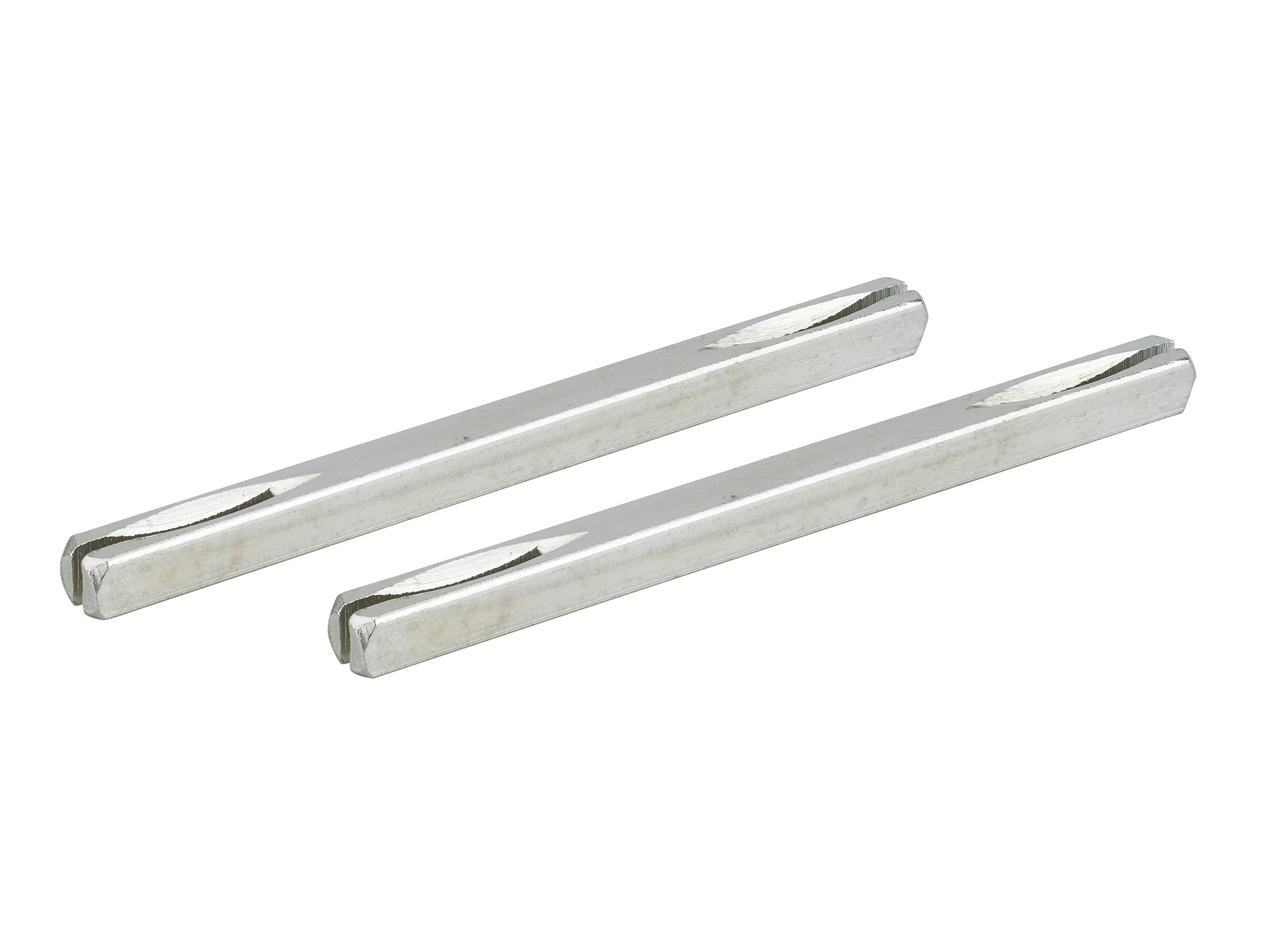 Carrés fendus 7x110mm acier zingué x2
