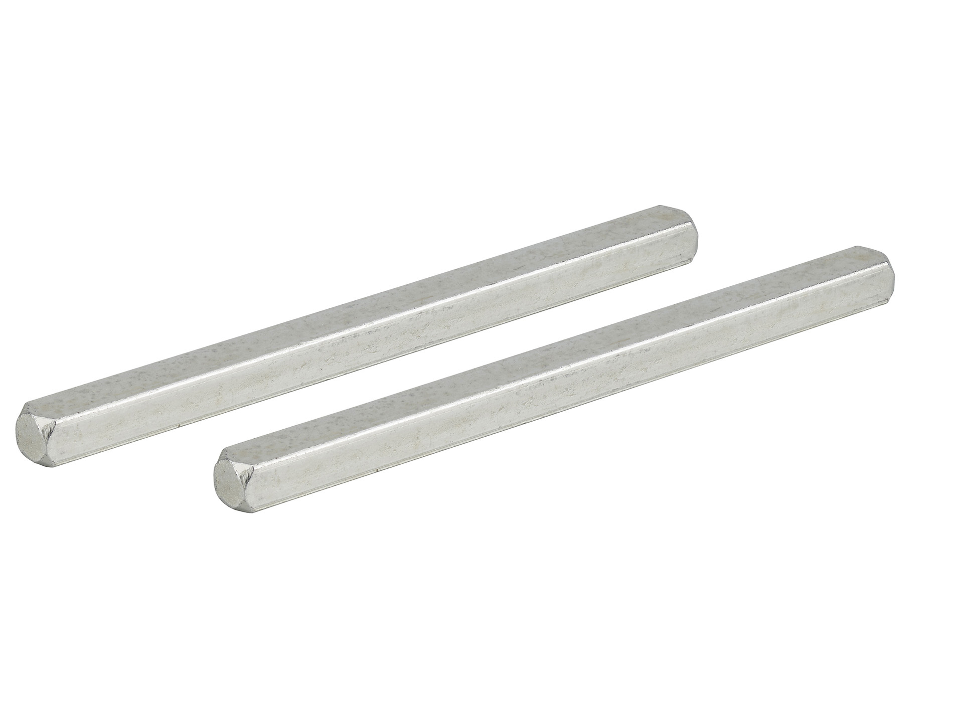 Carrés pleins 7x110mm acier zingué x2